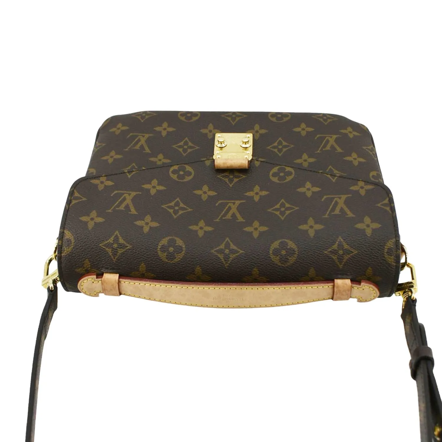 LOUIS VUITTON Metis Pochette Monogram Canvas Crossbody Bag Brown