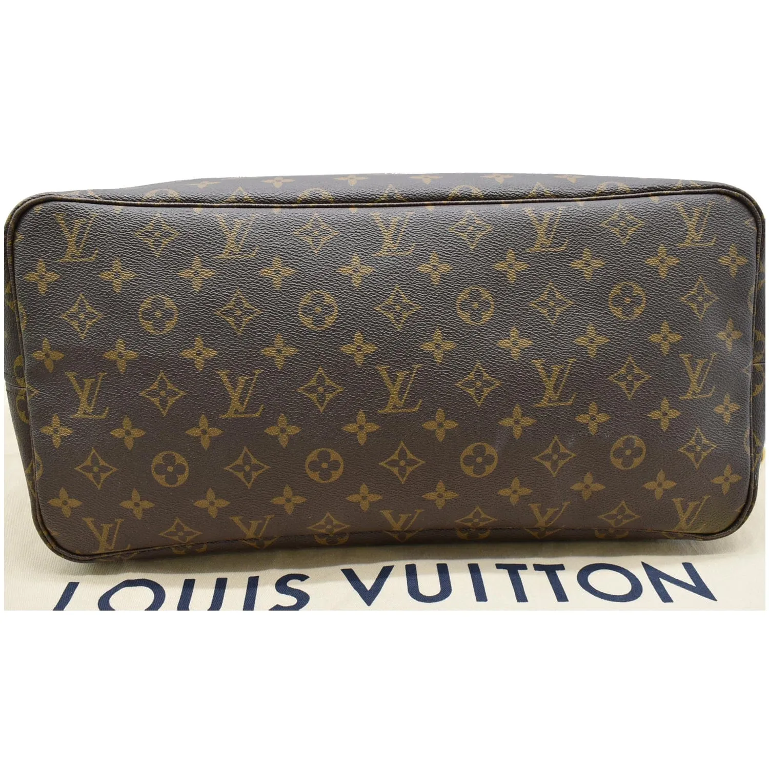 LOUIS VUITTON Neverfull GM Monogram Canvas Tote Bag Brown