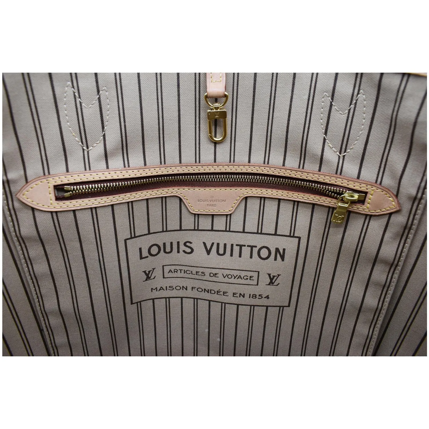 LOUIS VUITTON Neverfull GM Monogram Canvas Tote Bag Brown