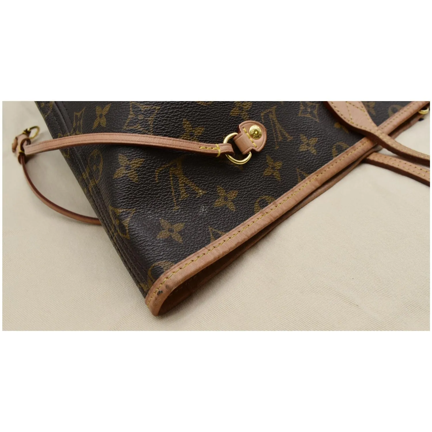 LOUIS VUITTON Neverfull GM Monogram Canvas Tote Bag Brown