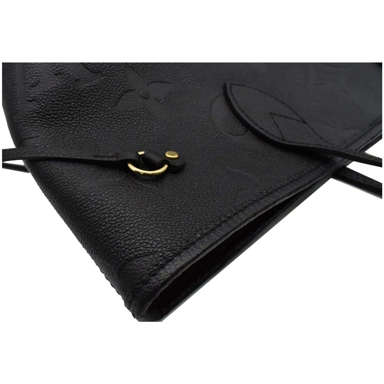 LOUIS VUITTON Neverfull MM Monogram Empreinte Tote Bag Black