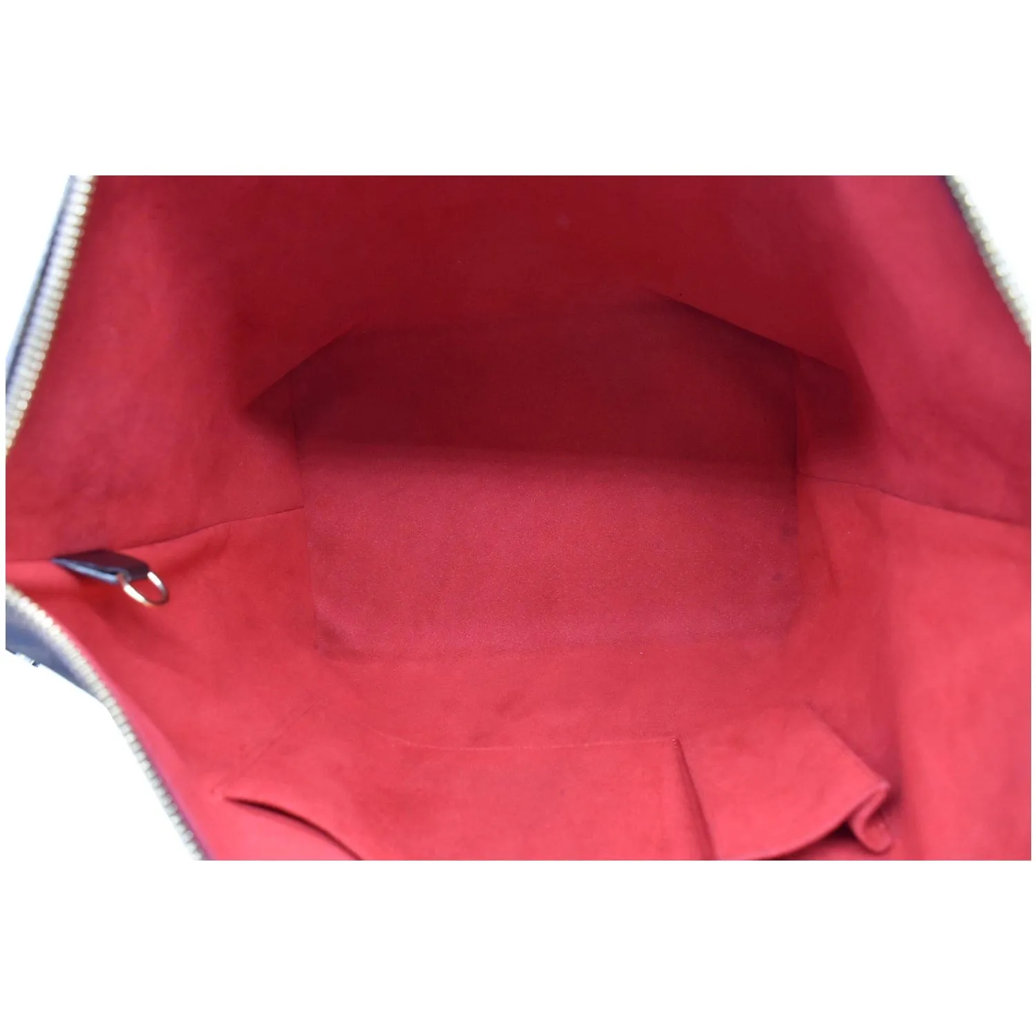 LOUIS VUITTON Saleya MM Damier Ebene Tote Bag Brown