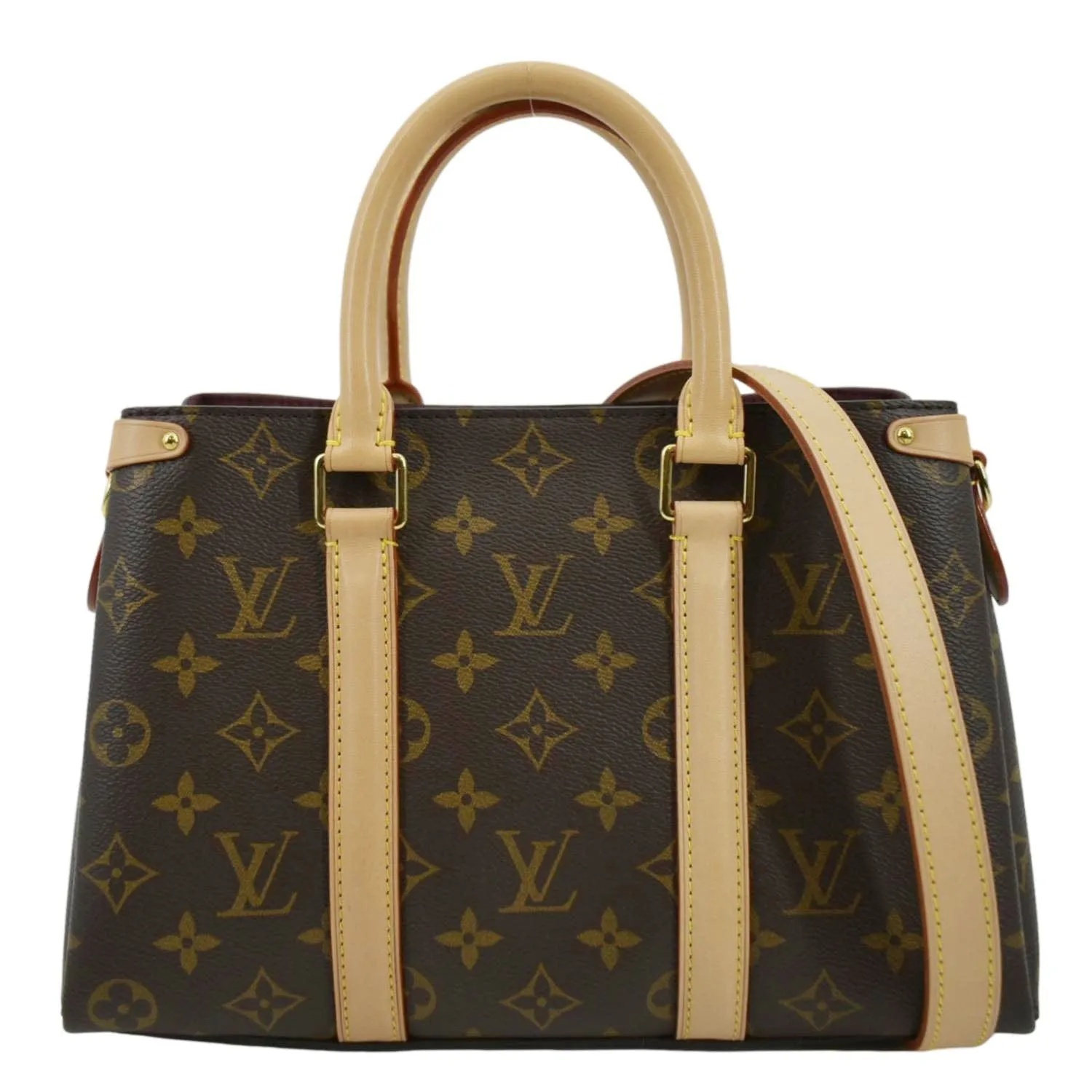 LOUIS VUITTON Soufflot BB Monogram Canvas Shoulder Crossbody Bag Brown