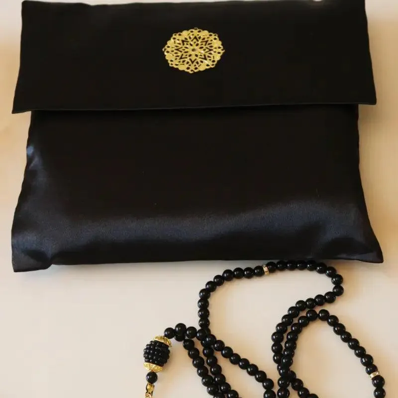 Luxury Prayer Mat and Tasbeeh Set (MR048)