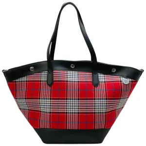 Mulberry Red Tartan Camden Tote