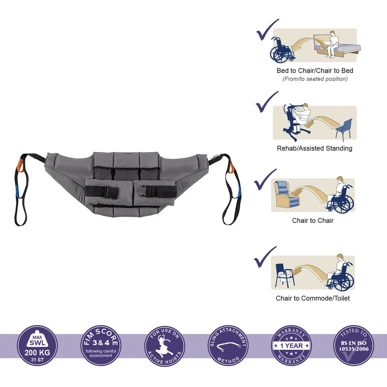 Oxford Deluxe Active Stand Aid Sling