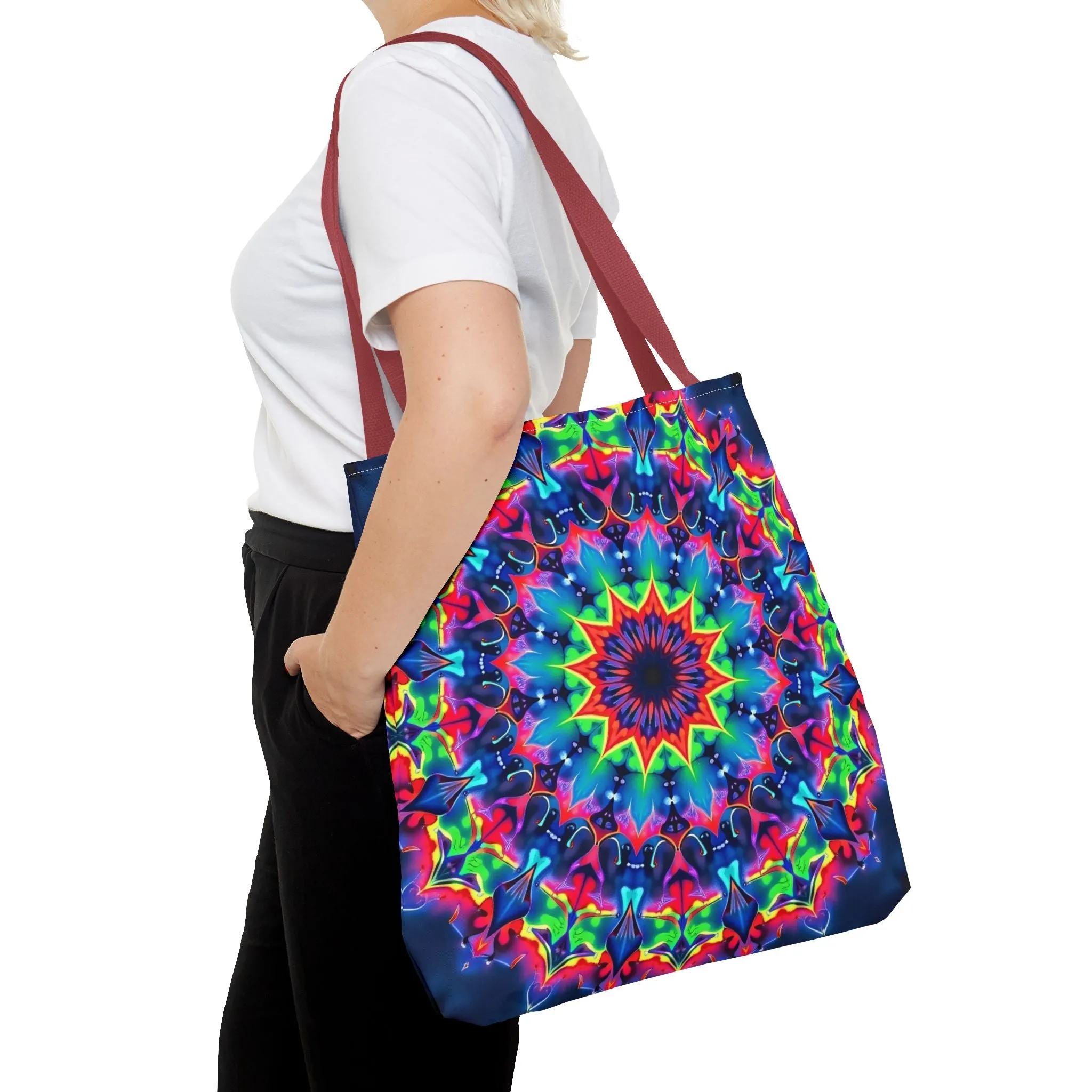 Psychedelic Mandala Tote Bag