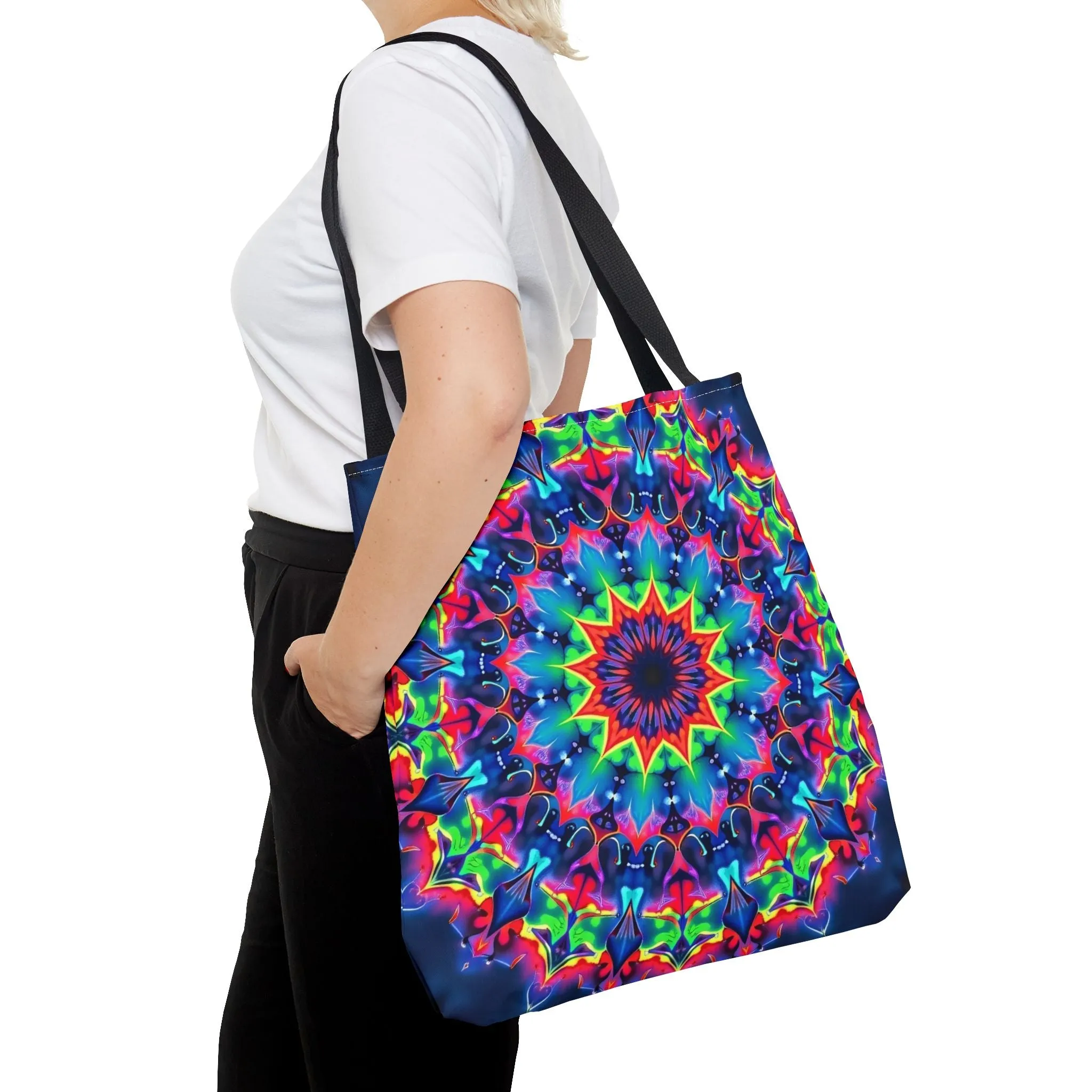 Psychedelic Mandala Tote Bag
