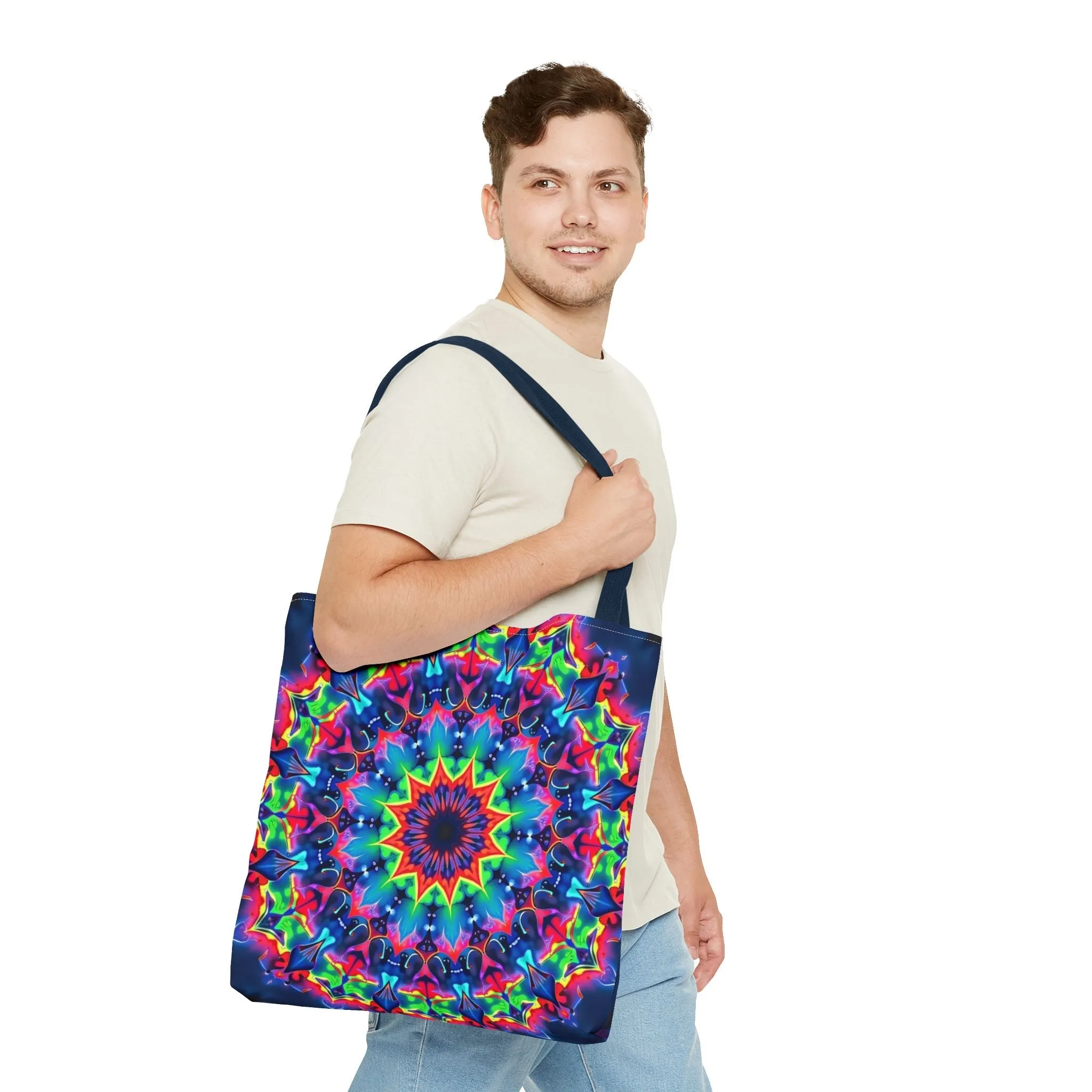 Psychedelic Mandala Tote Bag