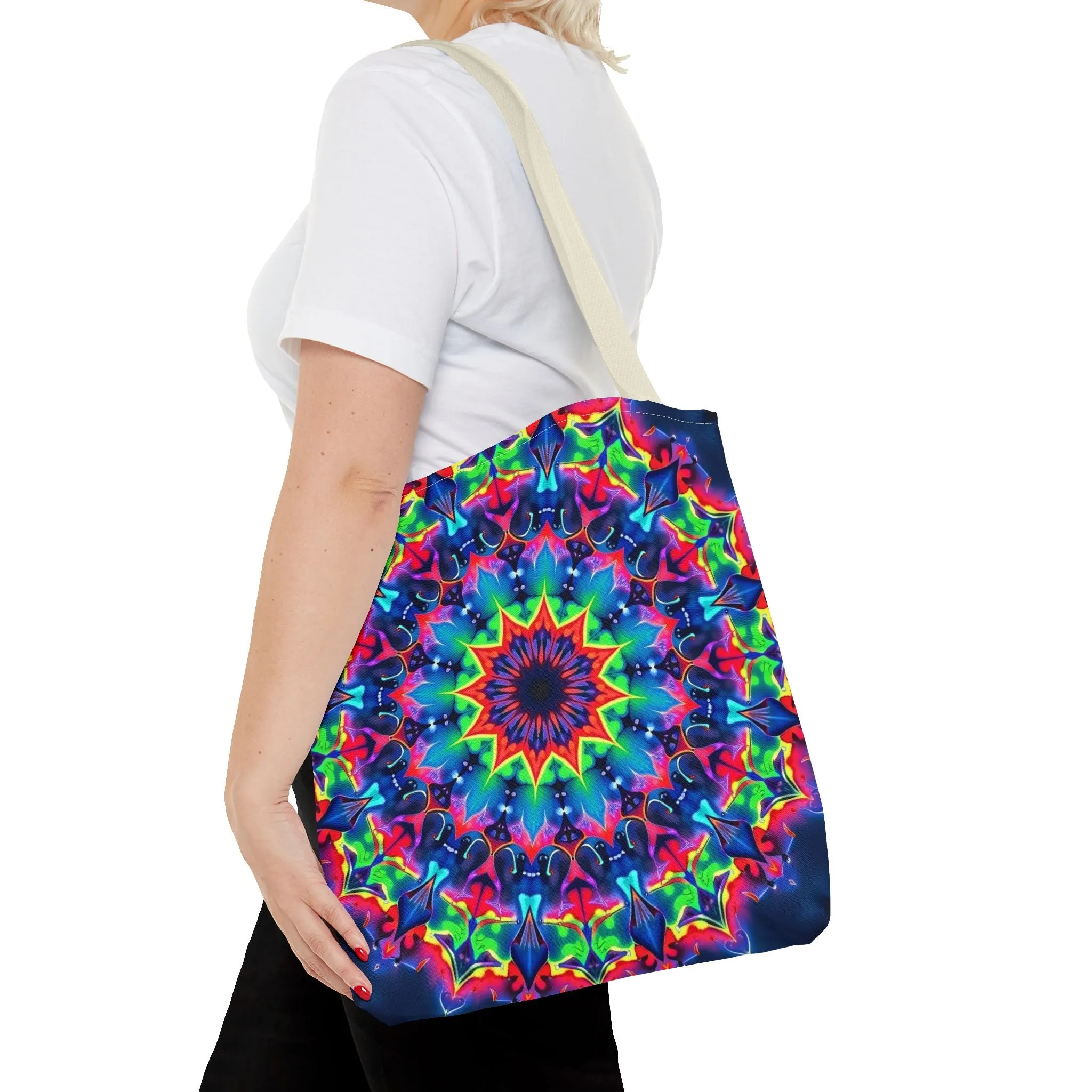 Psychedelic Mandala Tote Bag