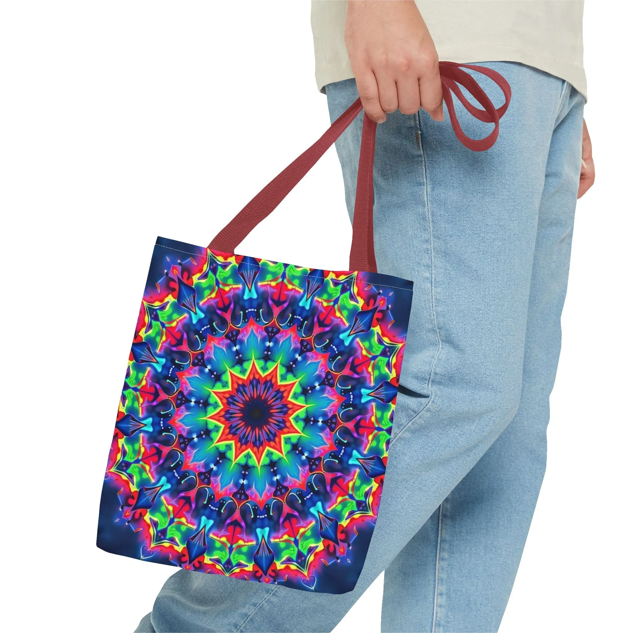 Psychedelic Mandala Tote Bag