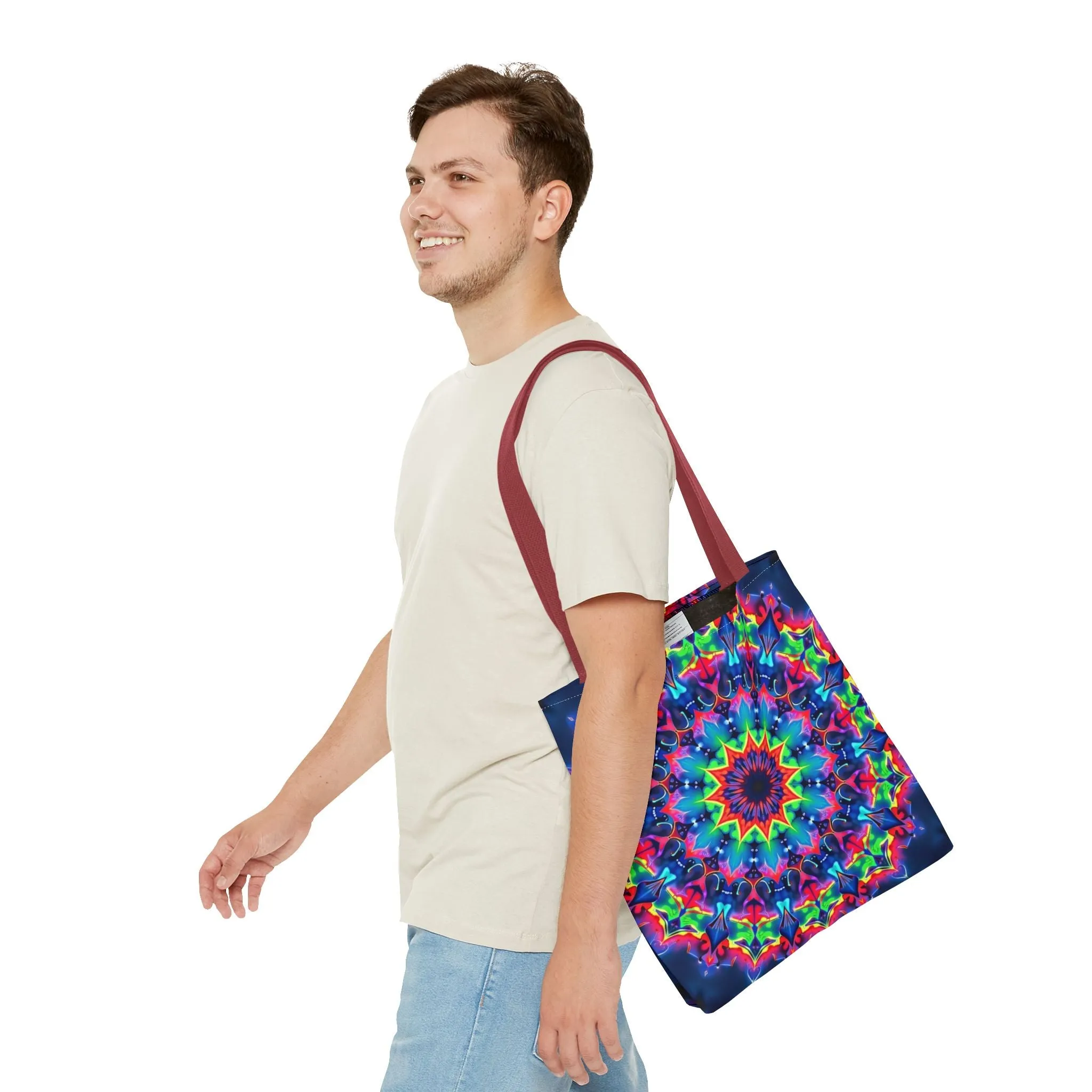 Psychedelic Mandala Tote Bag