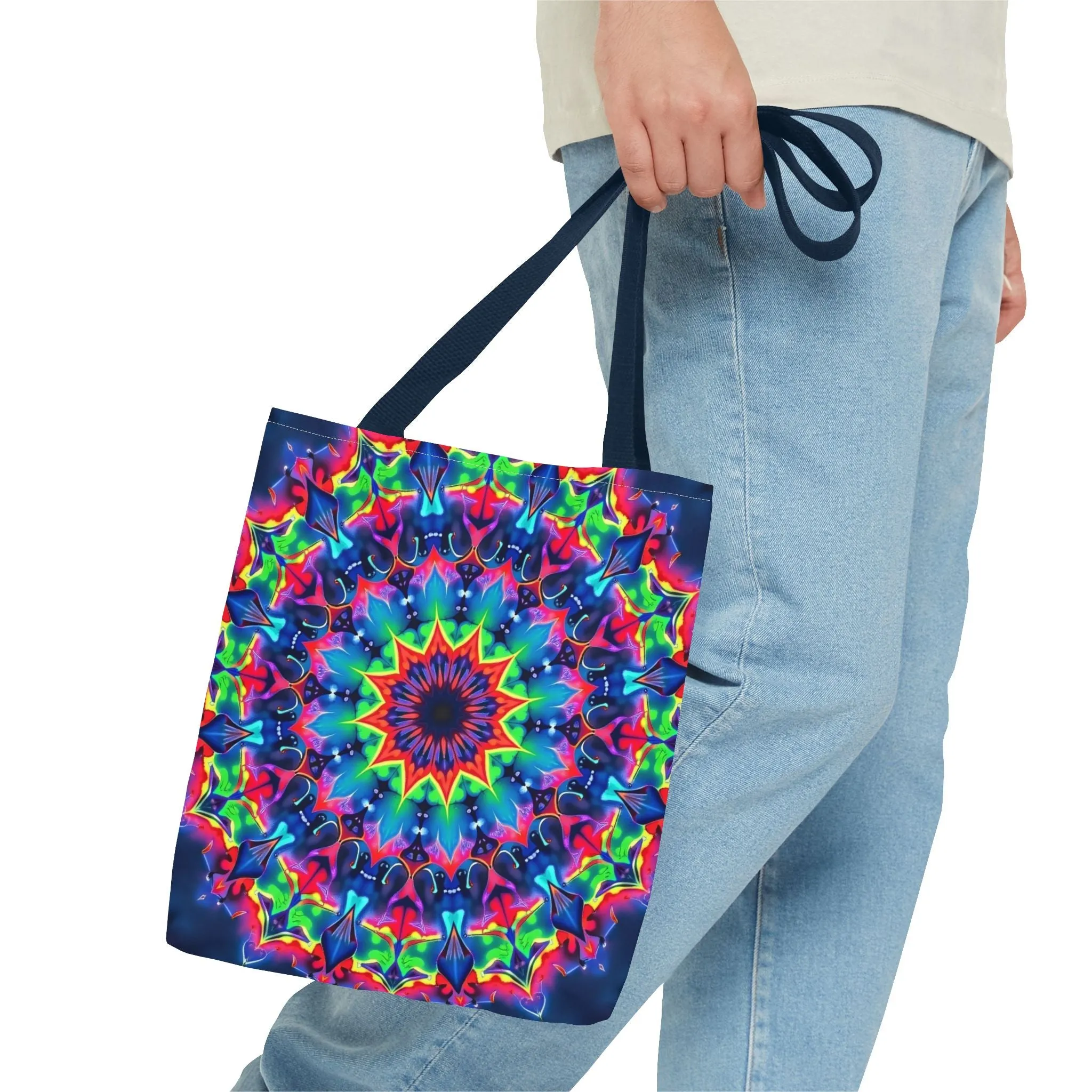 Psychedelic Mandala Tote Bag