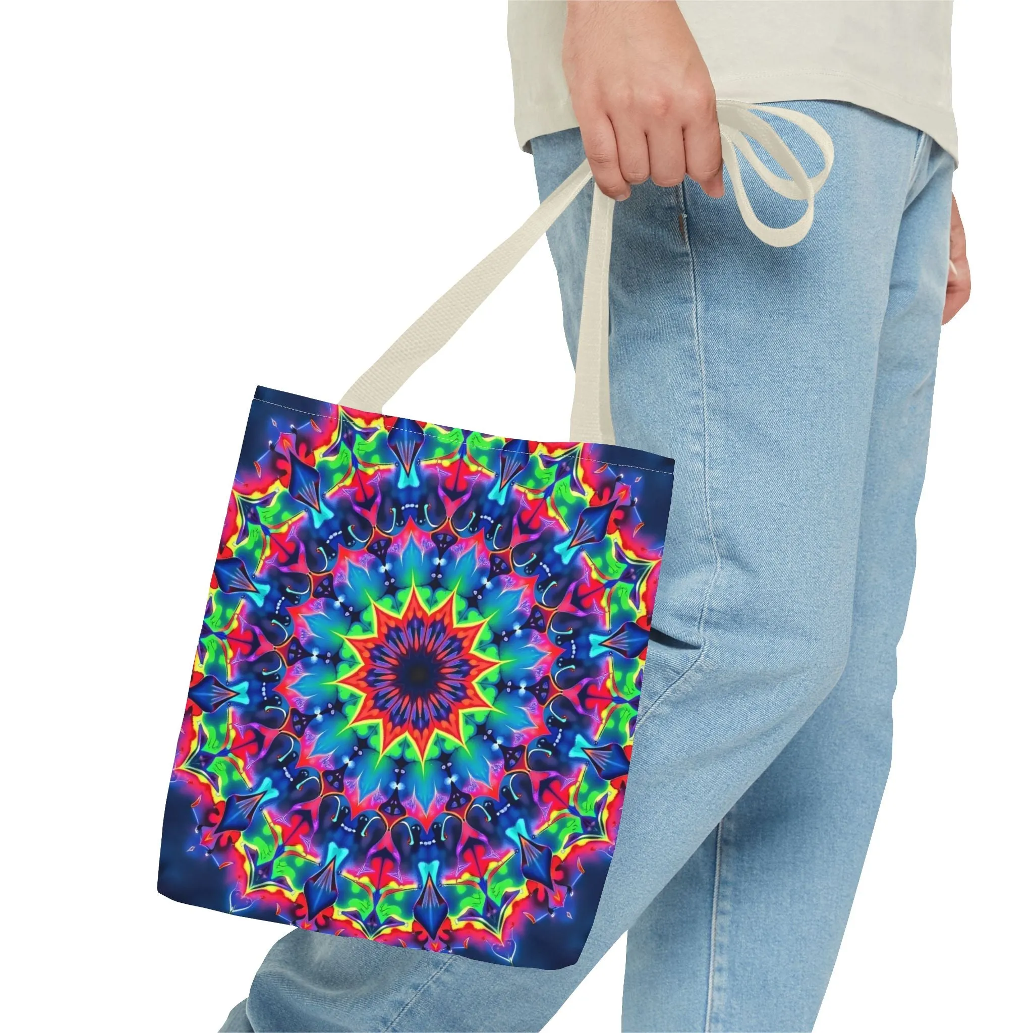 Psychedelic Mandala Tote Bag