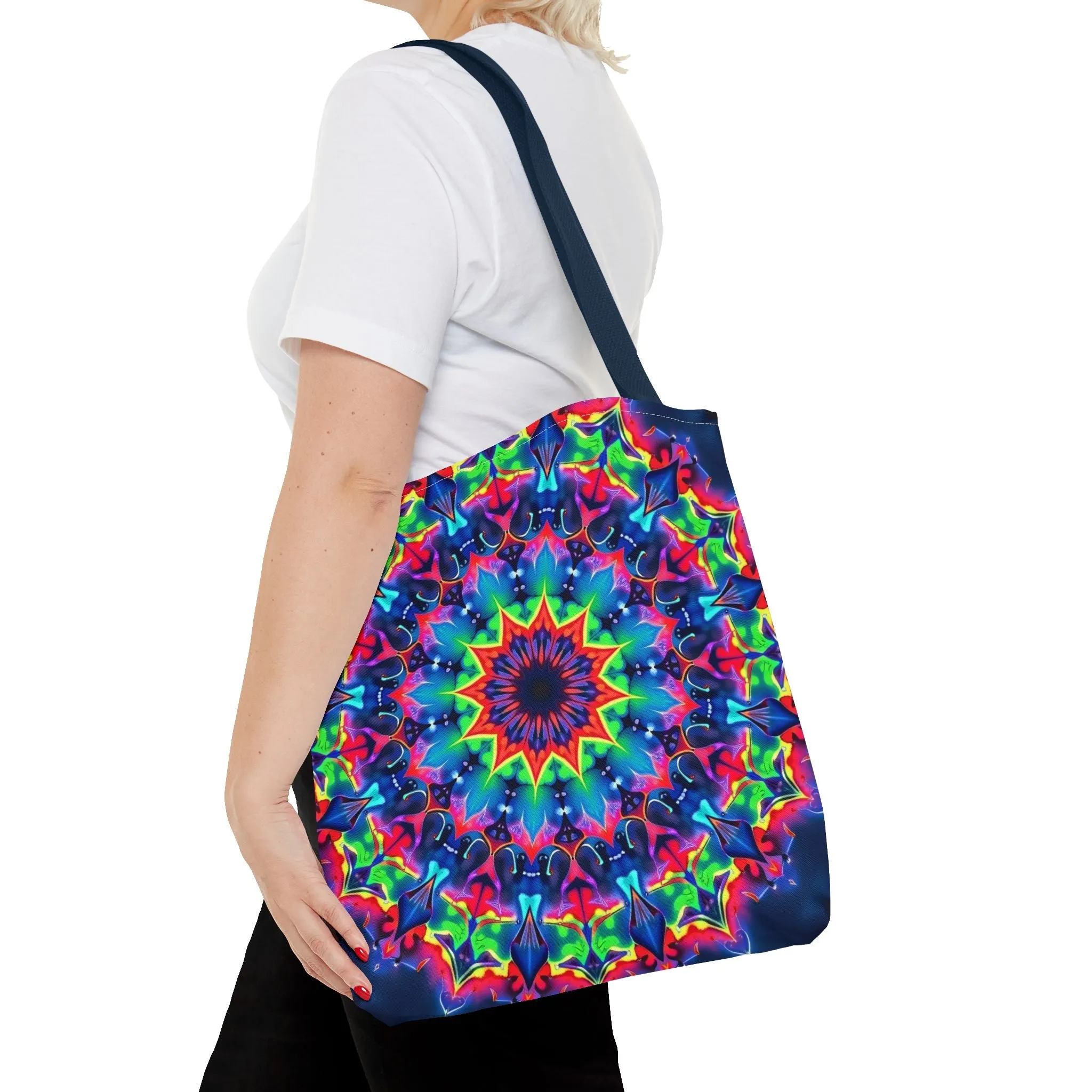 Psychedelic Mandala Tote Bag