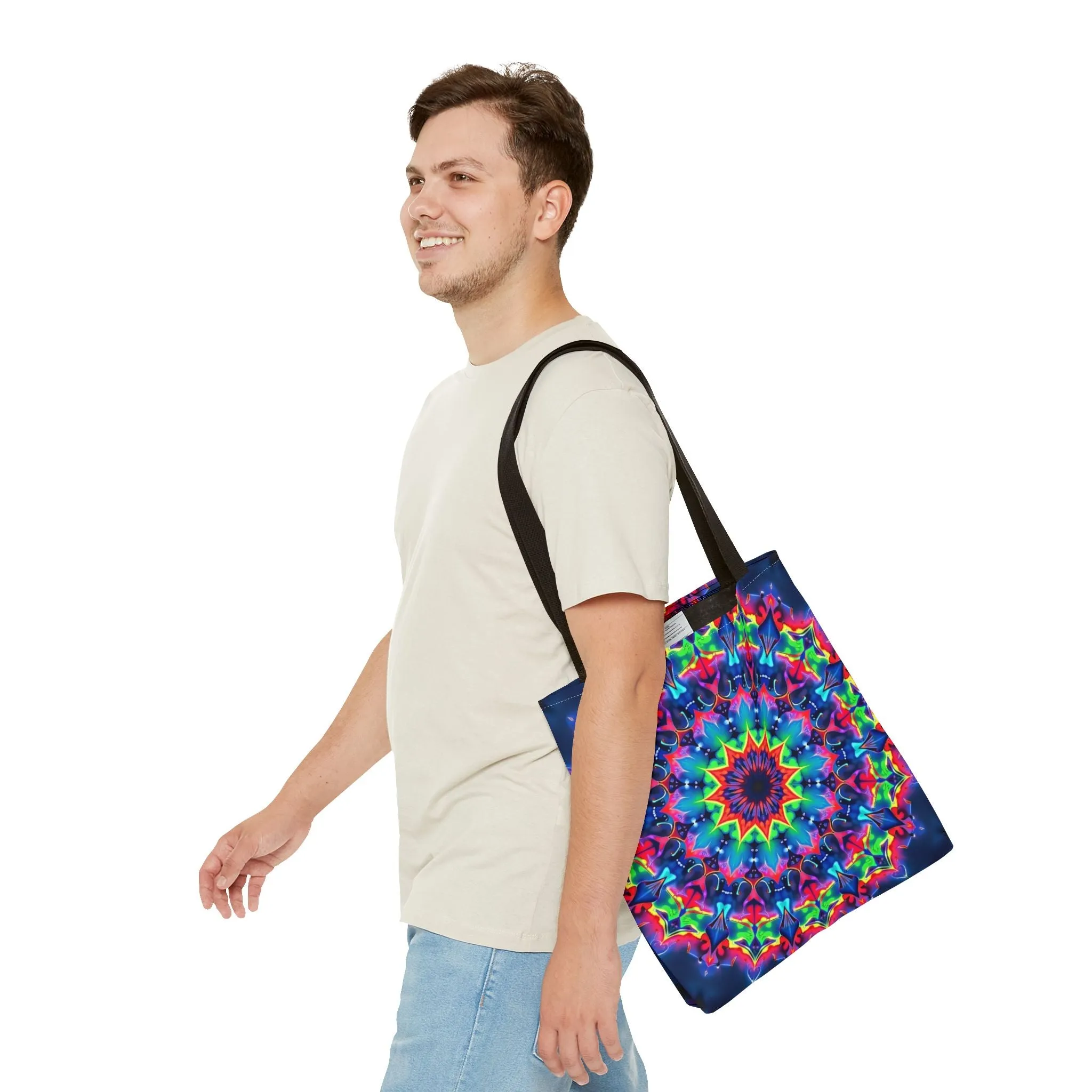 Psychedelic Mandala Tote Bag