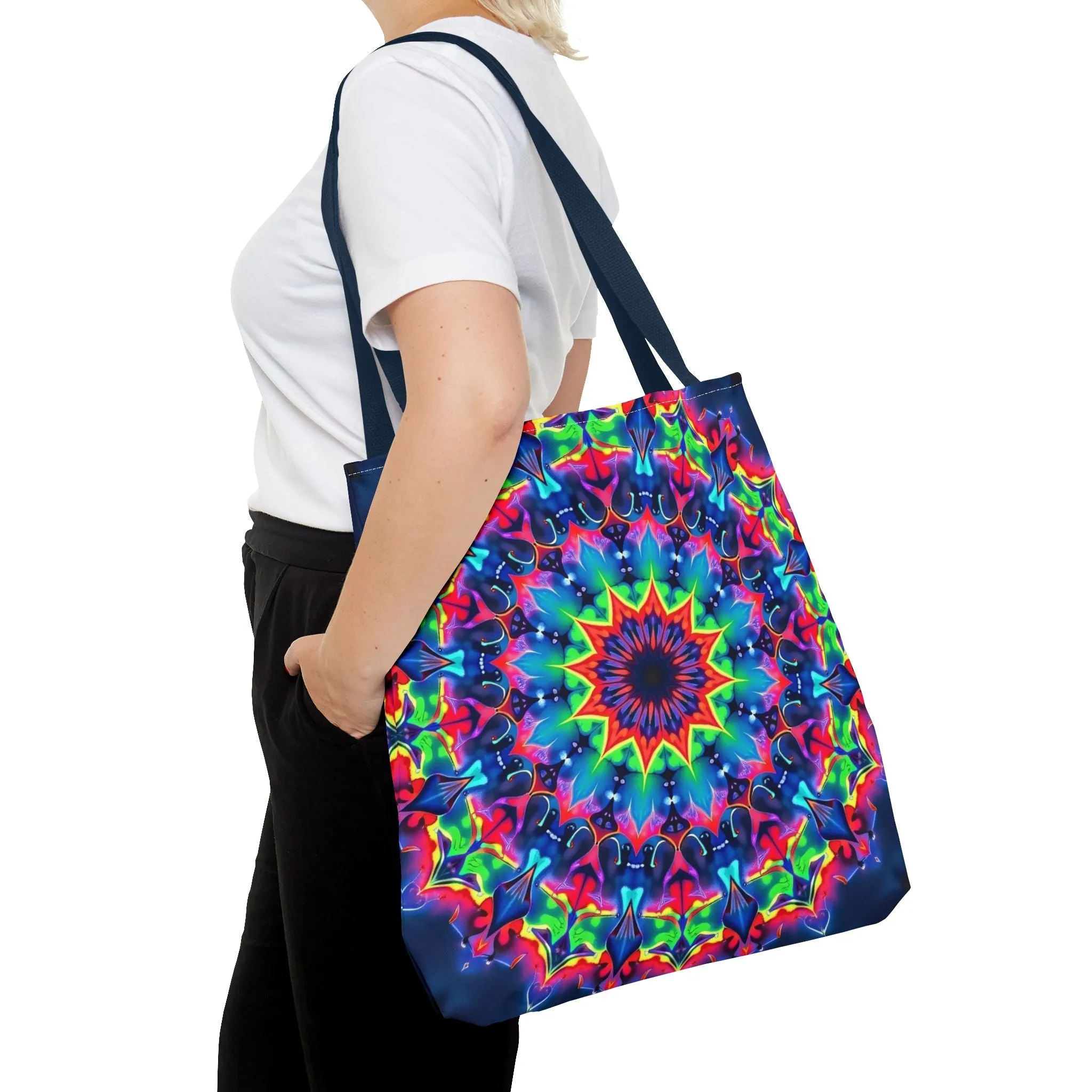 Psychedelic Mandala Tote Bag