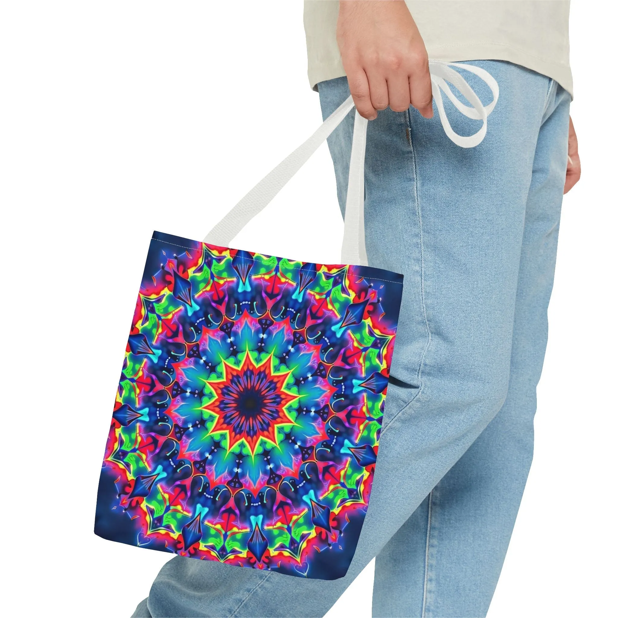 Psychedelic Mandala Tote Bag