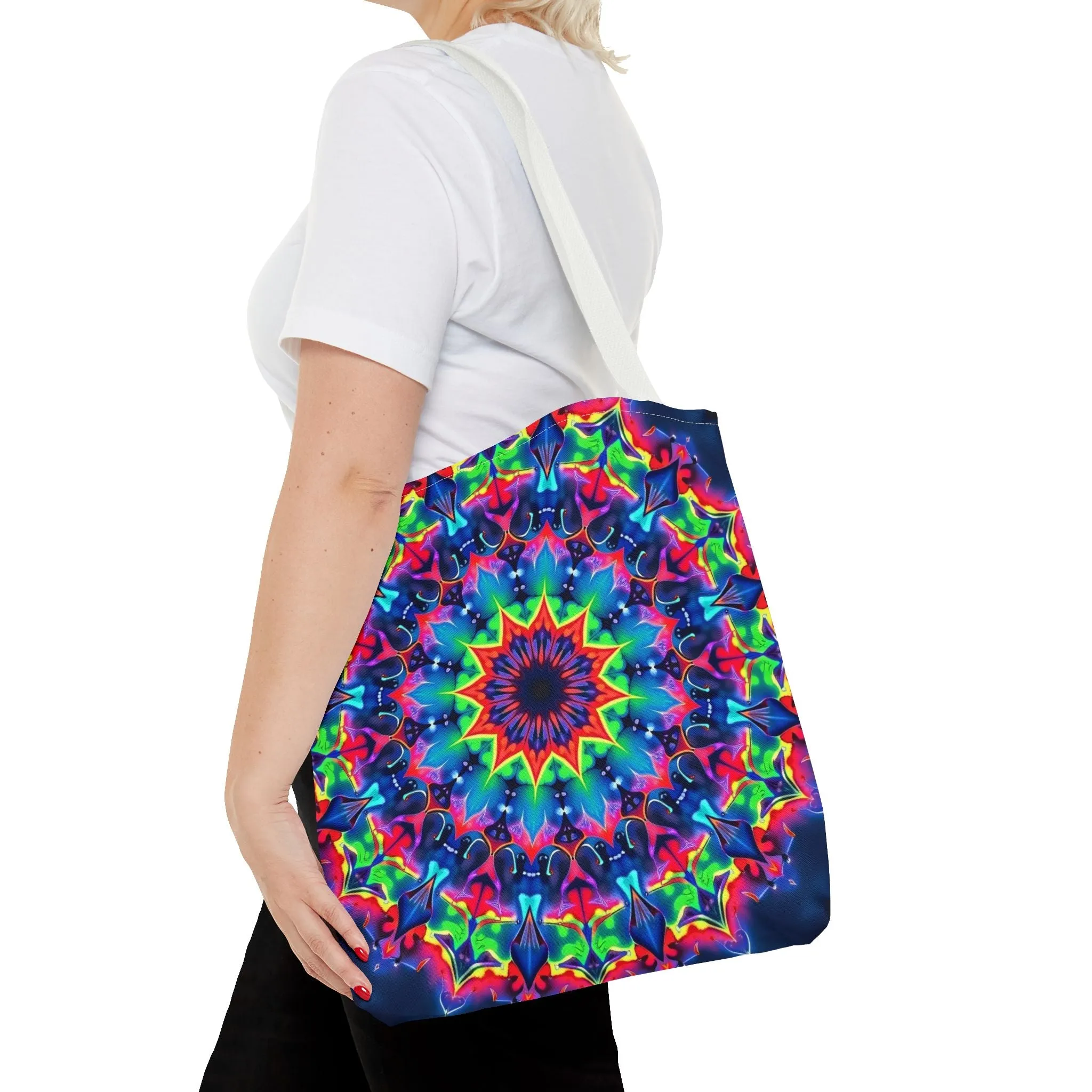 Psychedelic Mandala Tote Bag