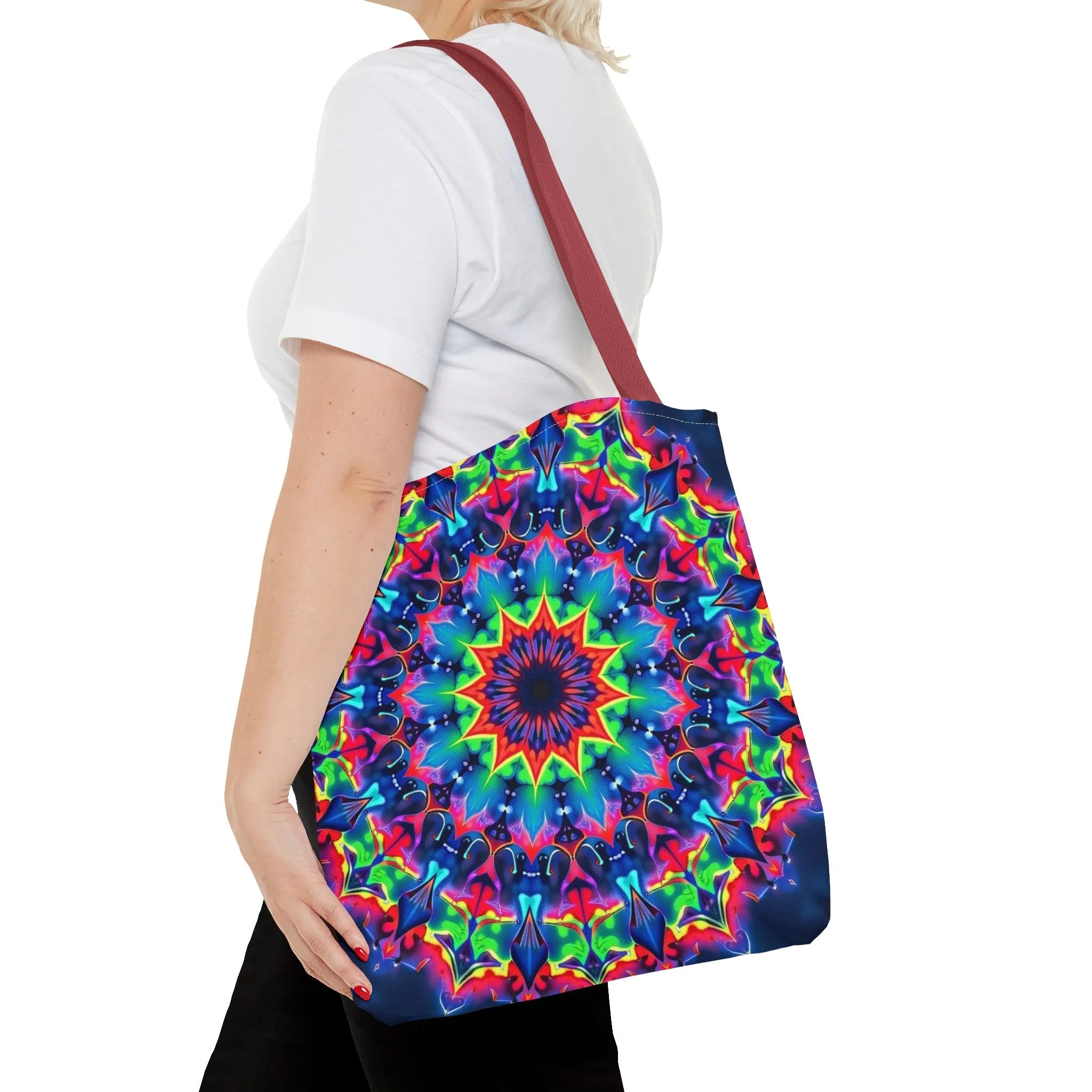 Psychedelic Mandala Tote Bag