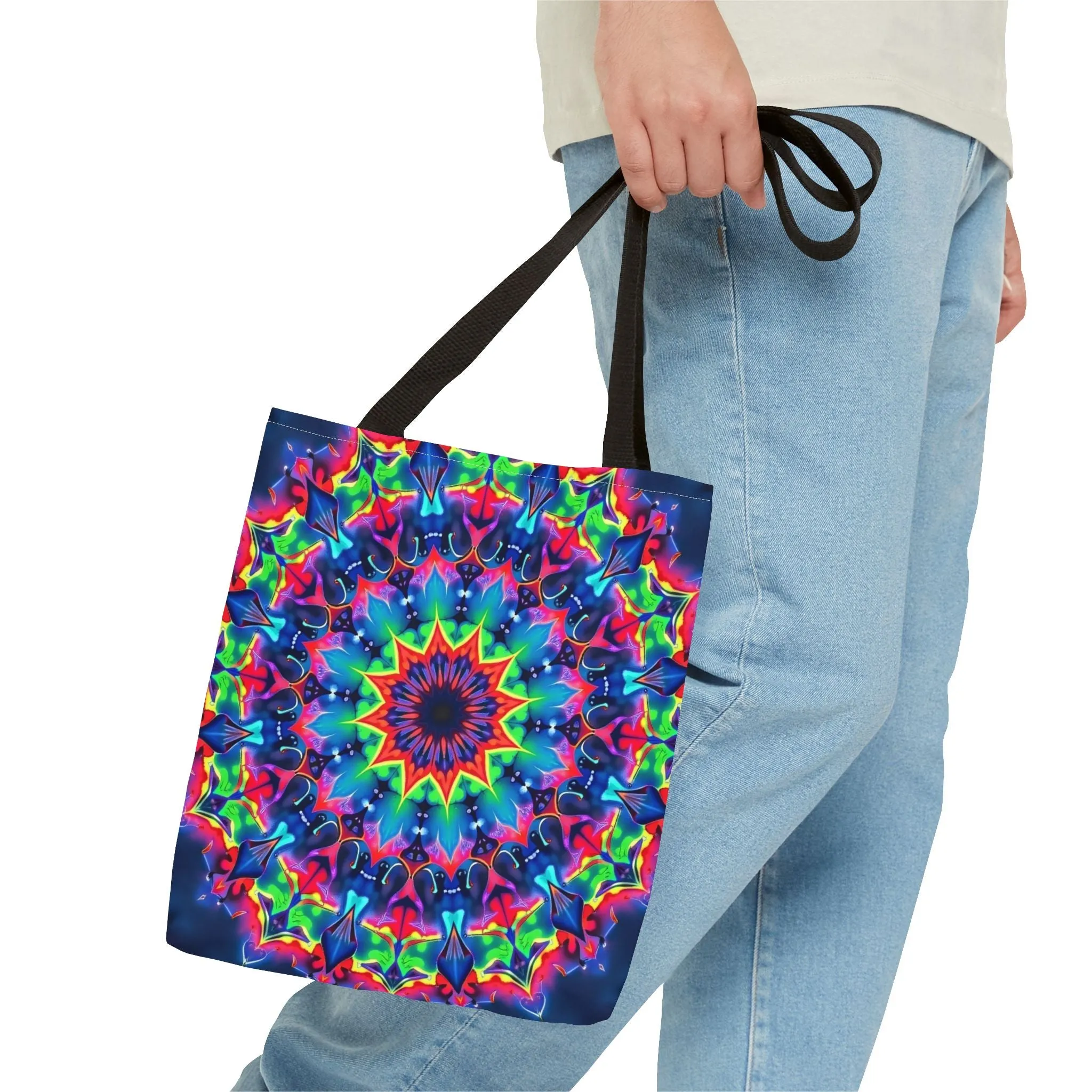 Psychedelic Mandala Tote Bag