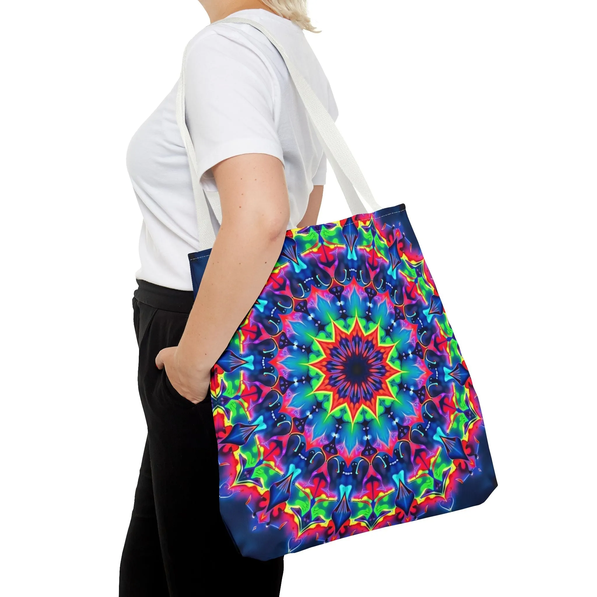 Psychedelic Mandala Tote Bag