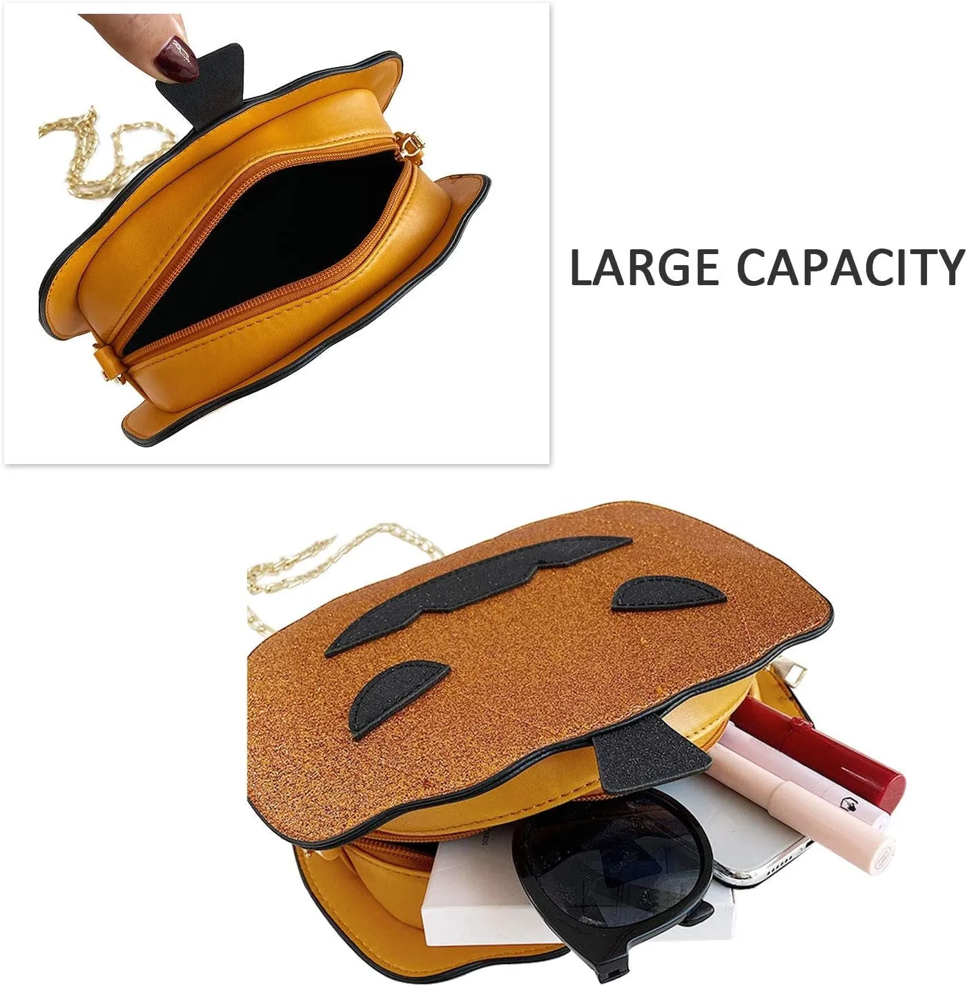 Pumpkin Fashion Novelty Shoulder Women and Members-only Bag Crossbody Treat Handbags or Trick Purse Devil Purses Halloween International shipping