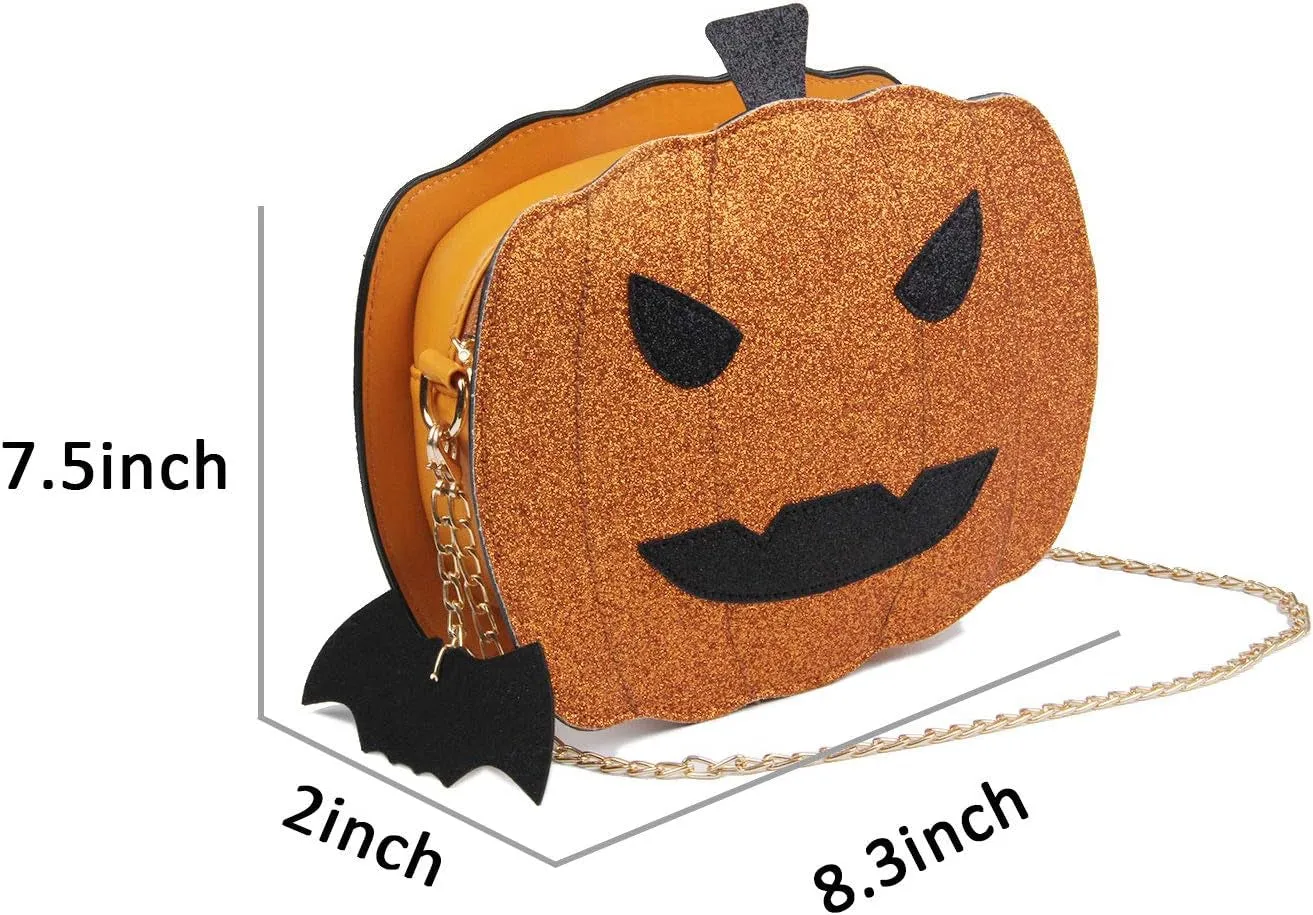 Pumpkin Fashion Novelty Shoulder Women and Members-only Bag Crossbody Treat Handbags or Trick Purse Devil Purses Halloween International shipping