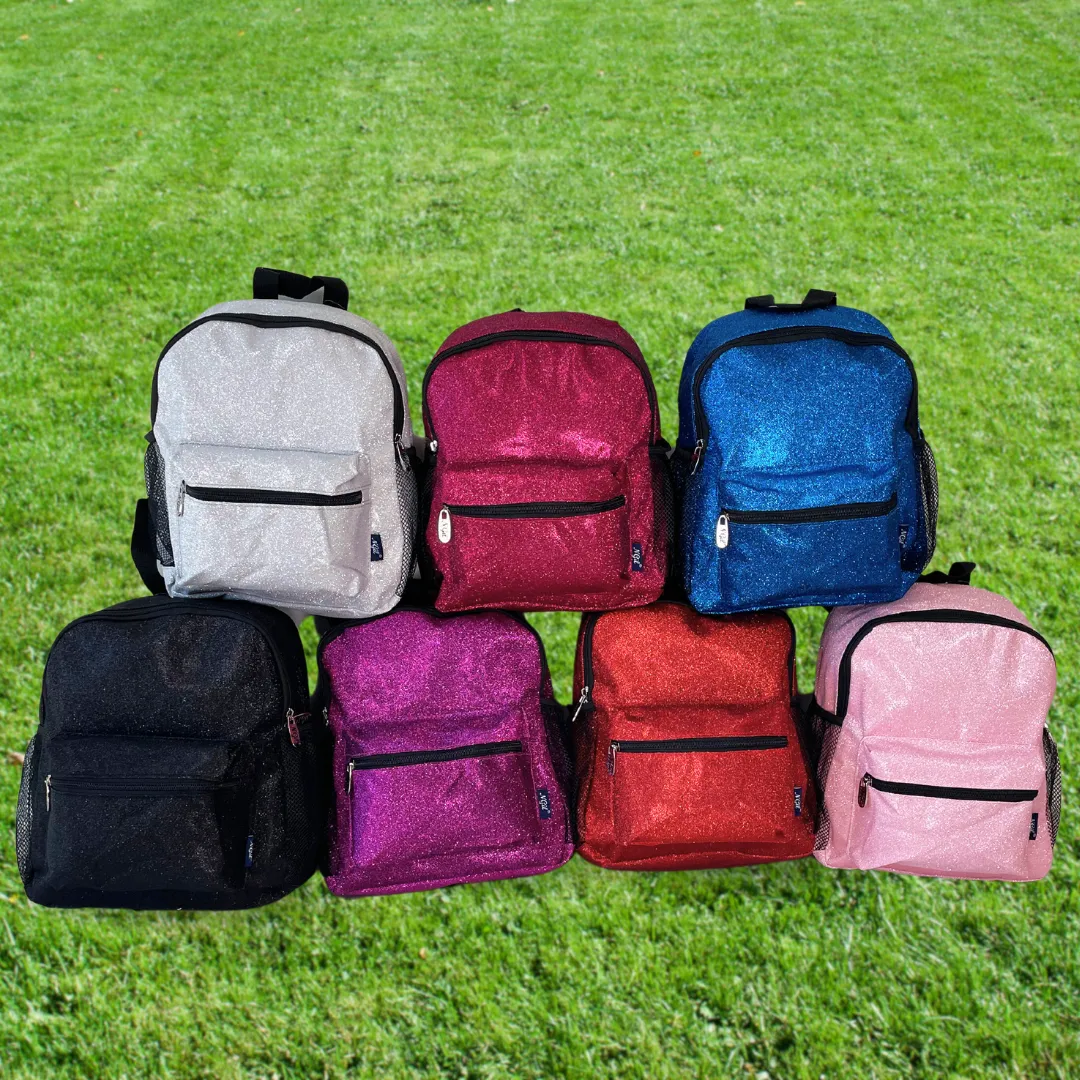 Purple Glitter NGIL Small Gymnastics Competition backpacks and Cheer Dance Backpack