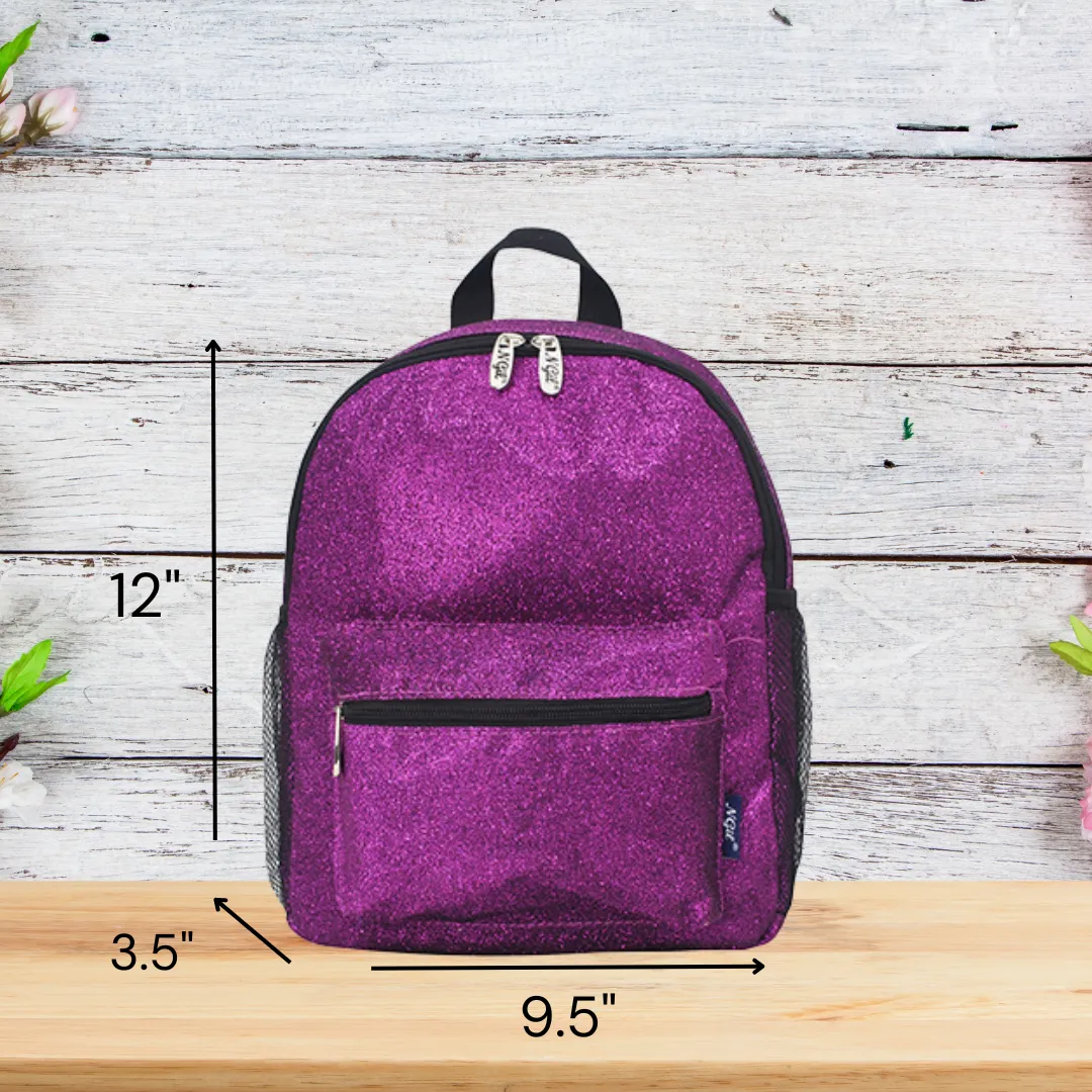 Purple Glitter NGIL Small Gymnastics Competition backpacks and Cheer Dance Backpack