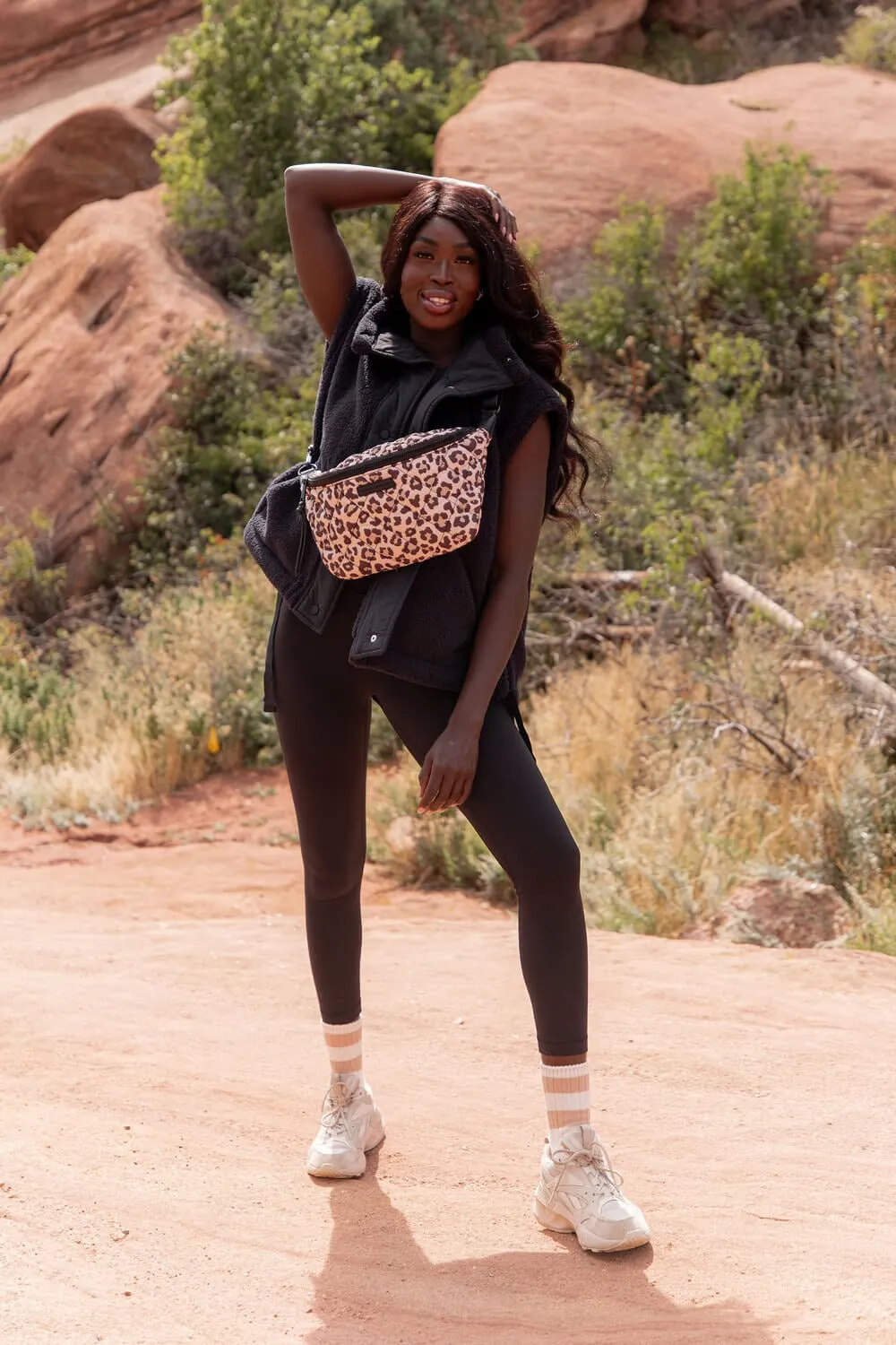Quilted Large Sidekick Leopard