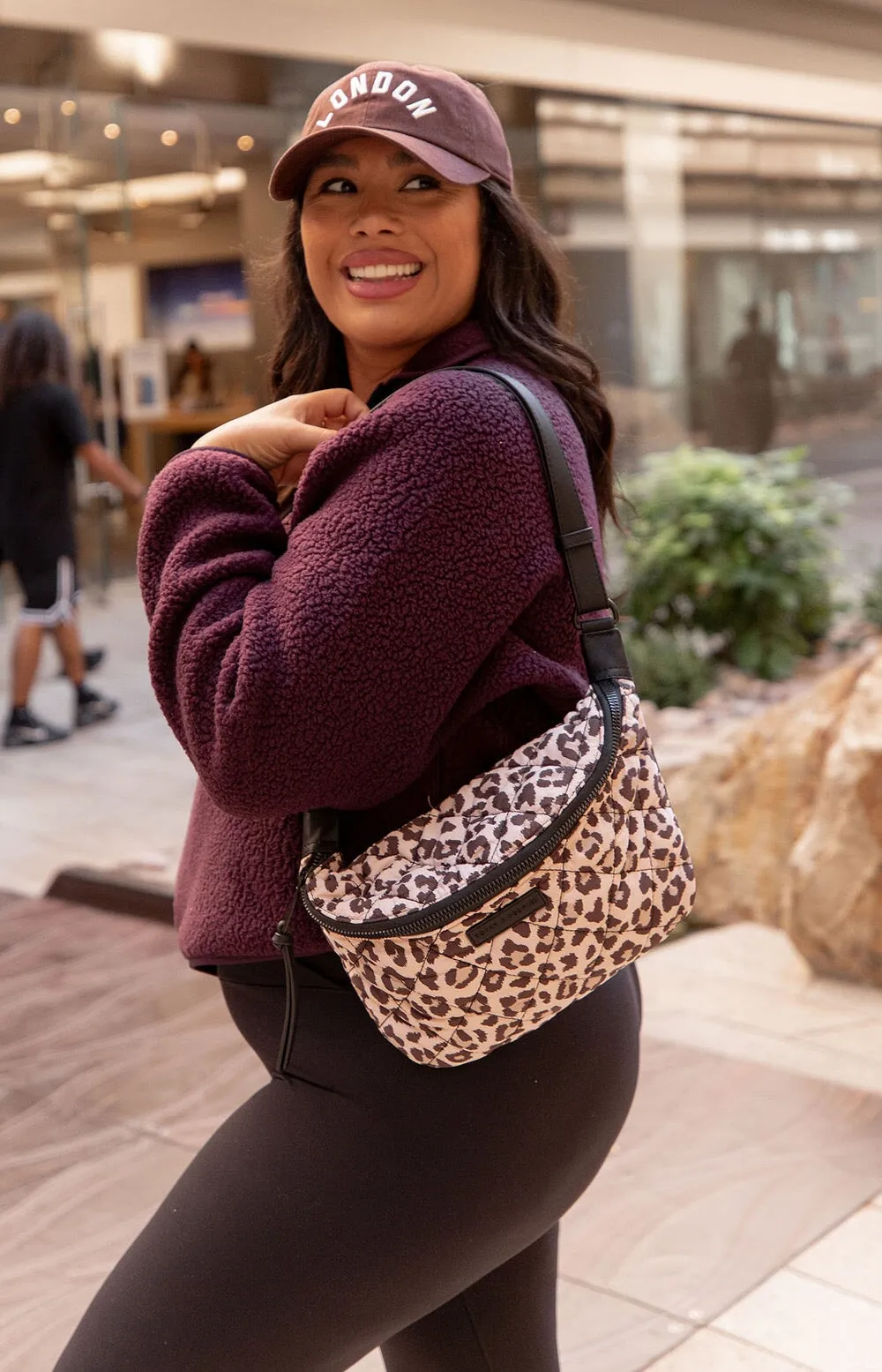 Quilted Large Sidekick Leopard