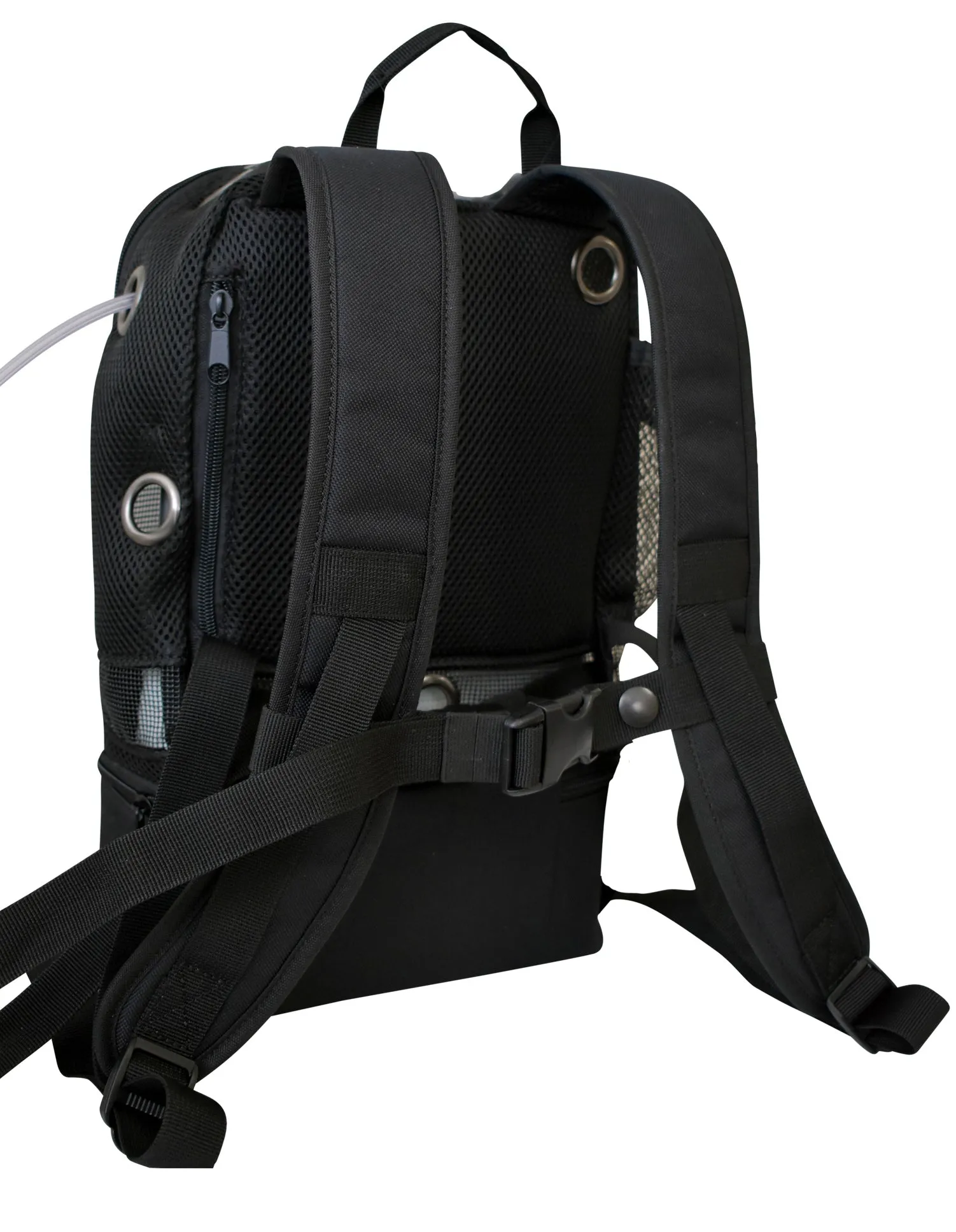 REFURBISHED o2totes Universal Mesh Backpack w/Storage - Black