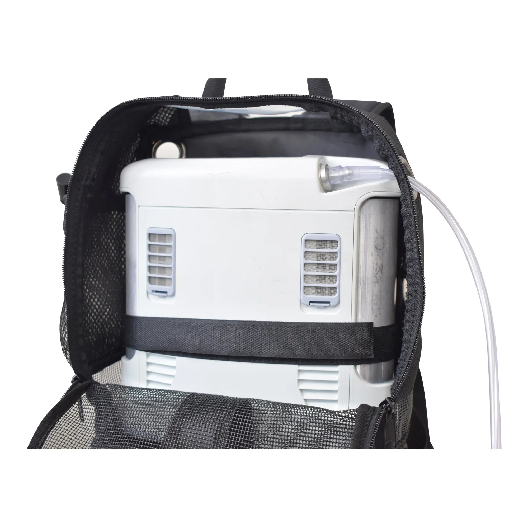 REFURBISHED o2totes Universal Mesh Backpack w/Storage - Black