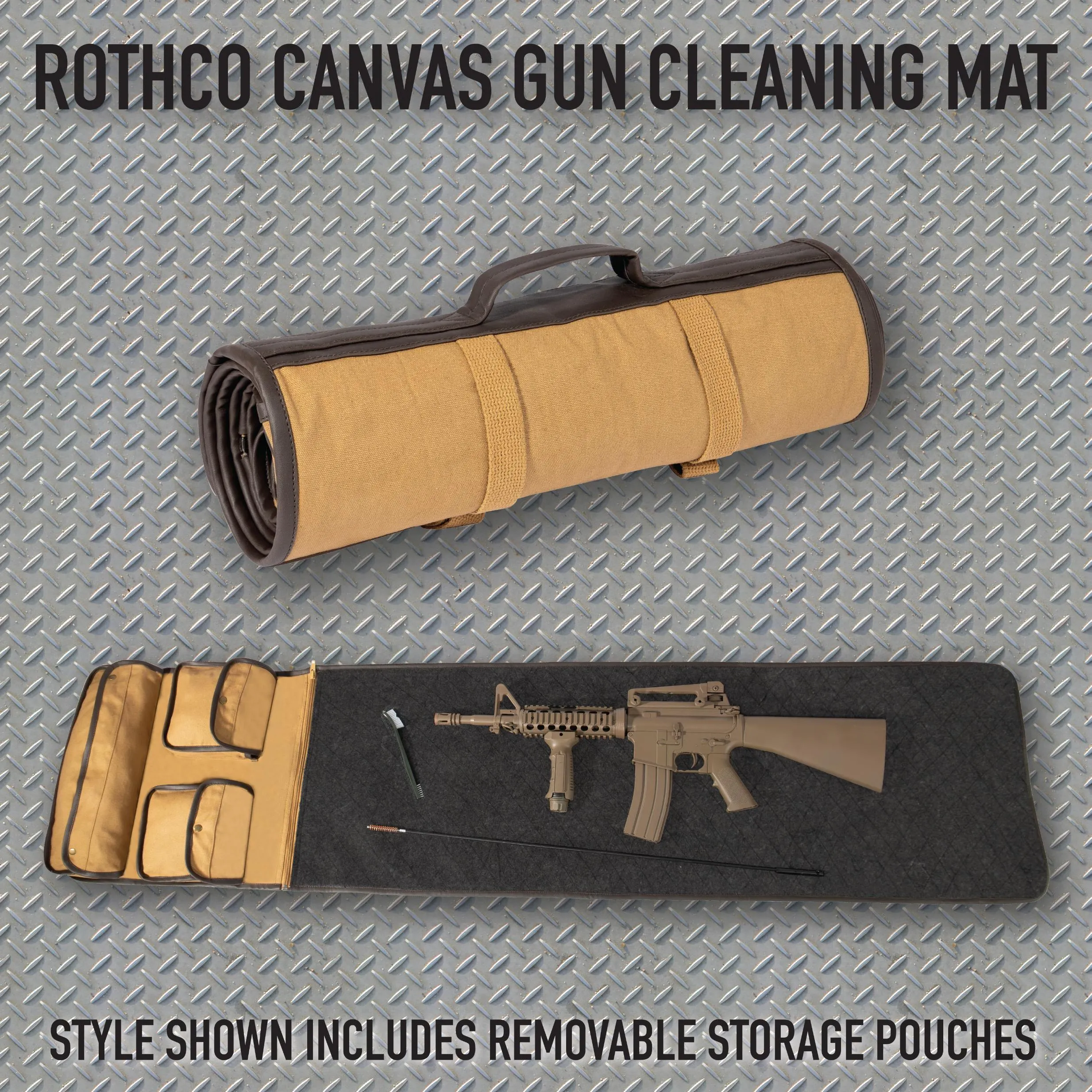 Rothco Canvas Cleaning Mat - Coyote Brown