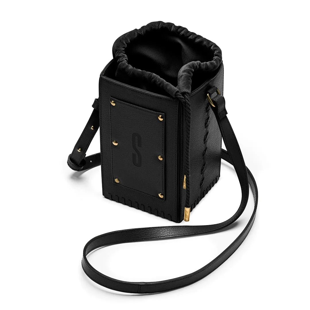 Sierra MIRUM® Leather Vegan Bucket Bag | Black