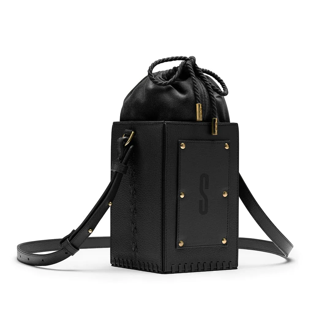 Sierra MIRUM® Leather Vegan Bucket Bag | Black