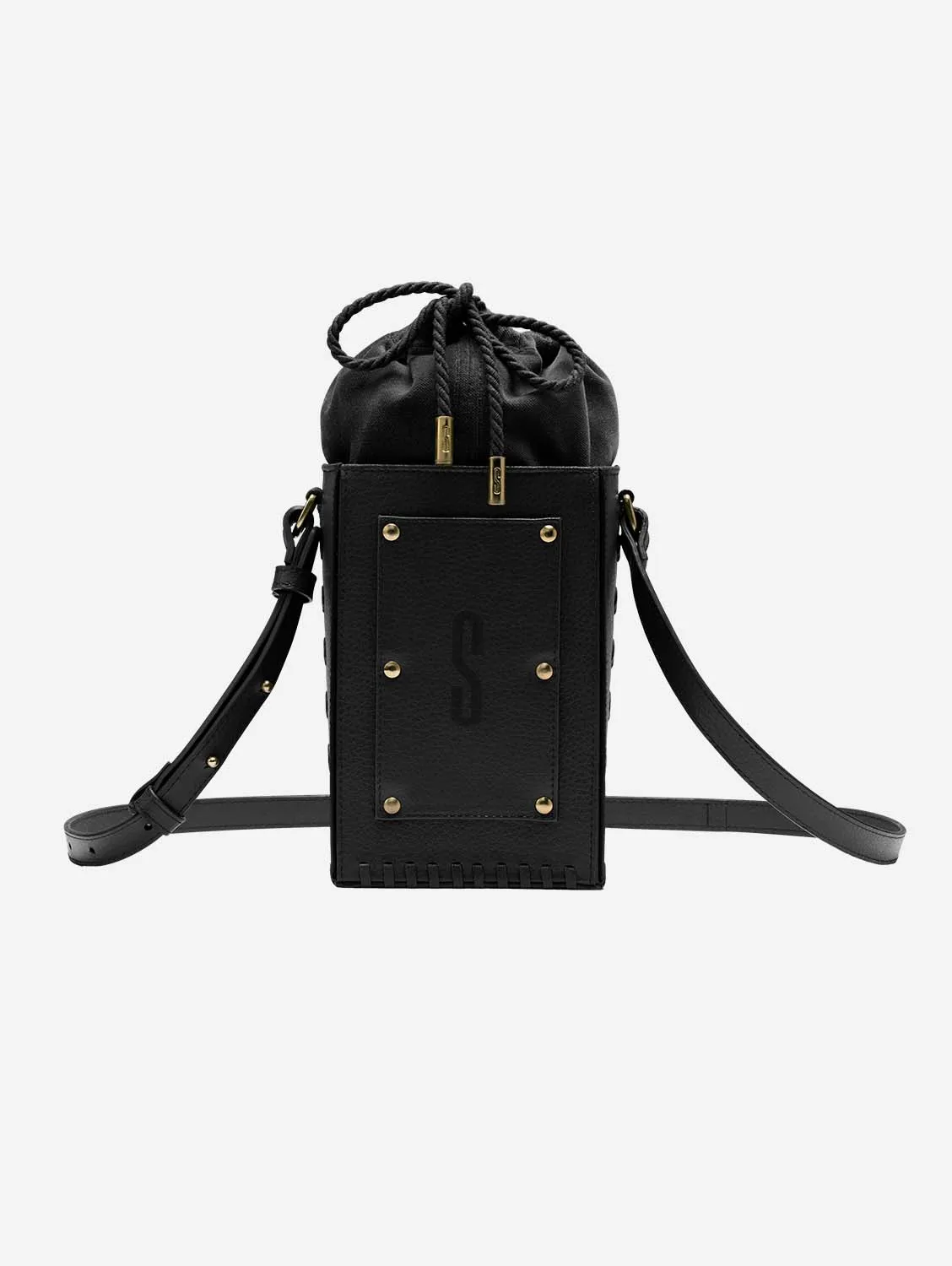 Sierra MIRUM® Leather Vegan Bucket Bag | Black