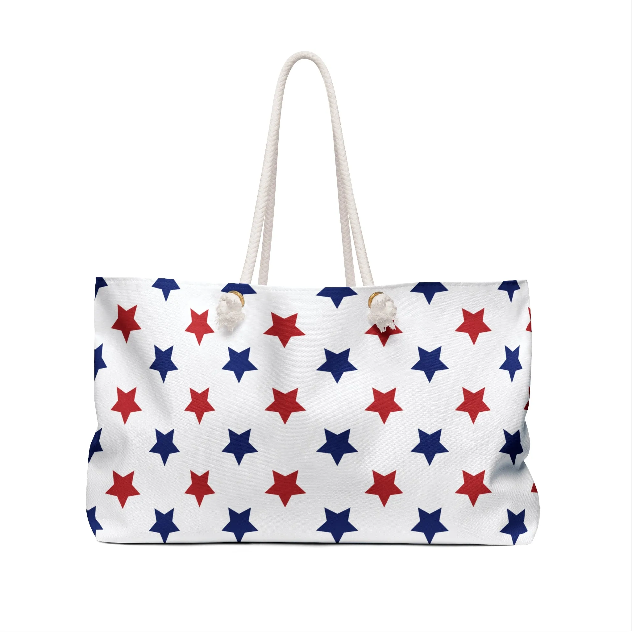 STARS Travel & Independence IoT-powered Star Beach for Tote, Offer-ending soon Pattern Perfect Bag, Bag, Patriotic Weekender Day RED BLUE Handbag,