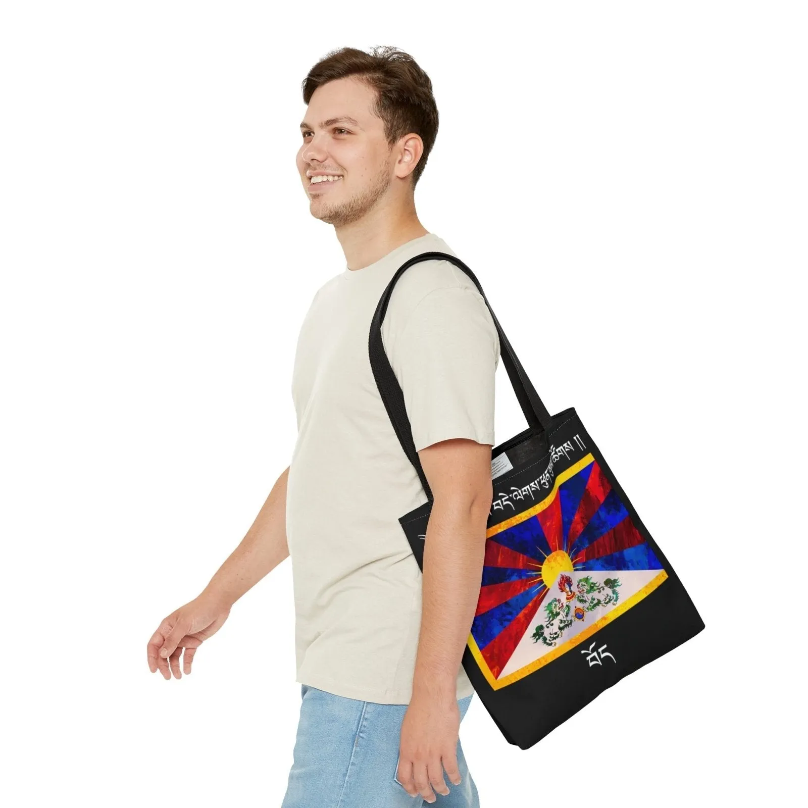 Tashi Delek Black Tote Bag