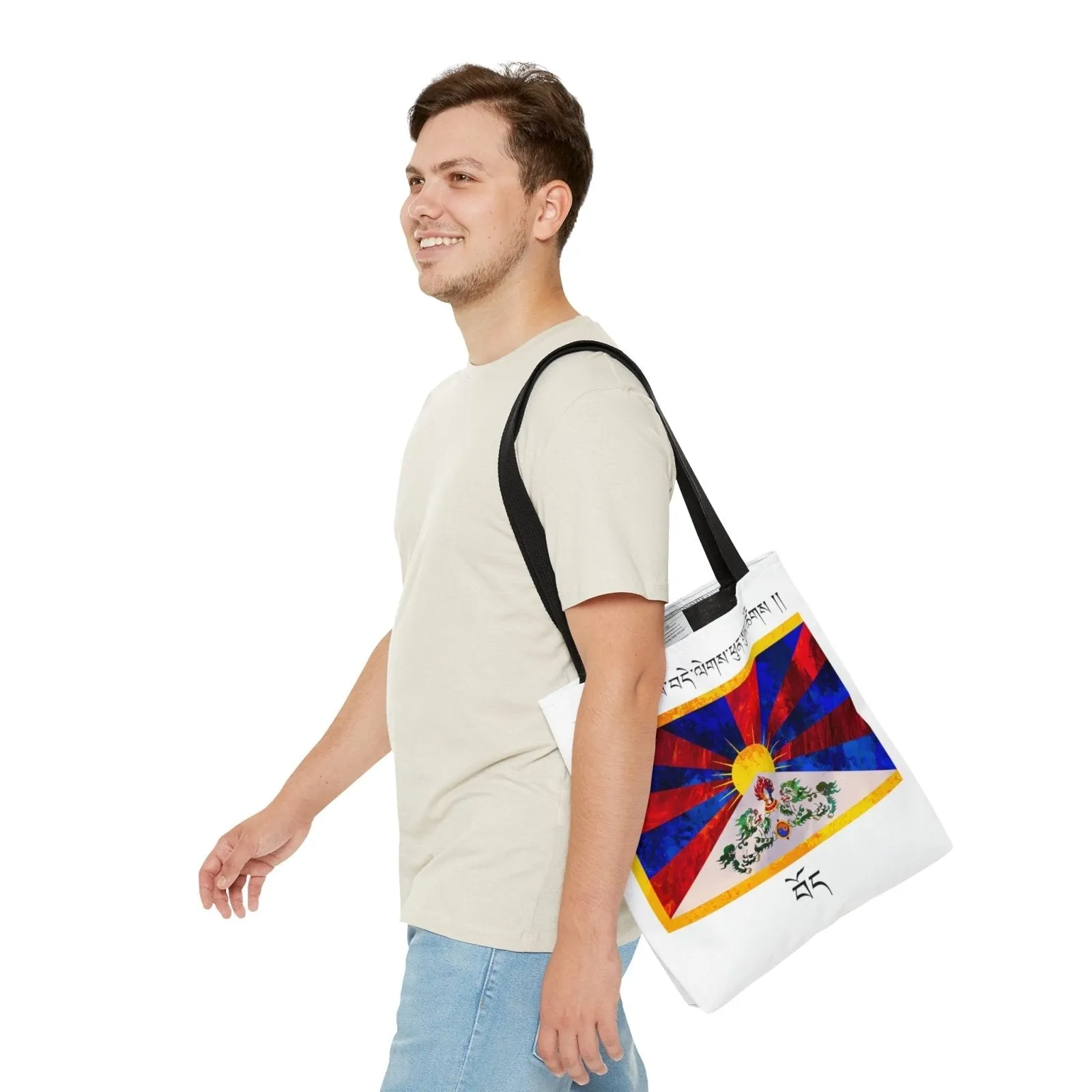 Tashi Delek White Tote Bag