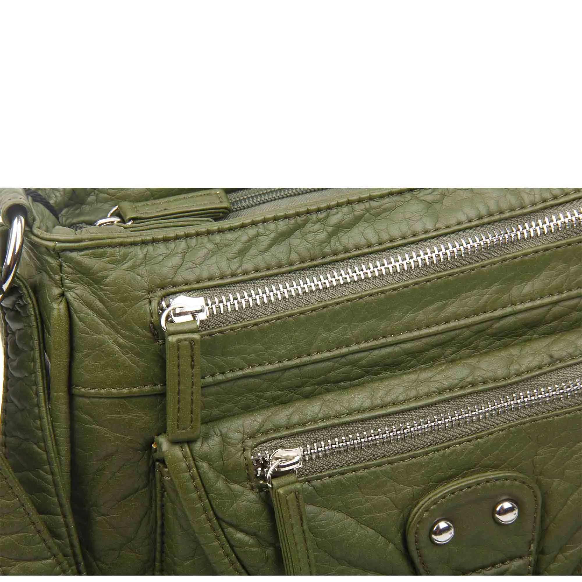 The Lorie Crossbody - Army Green