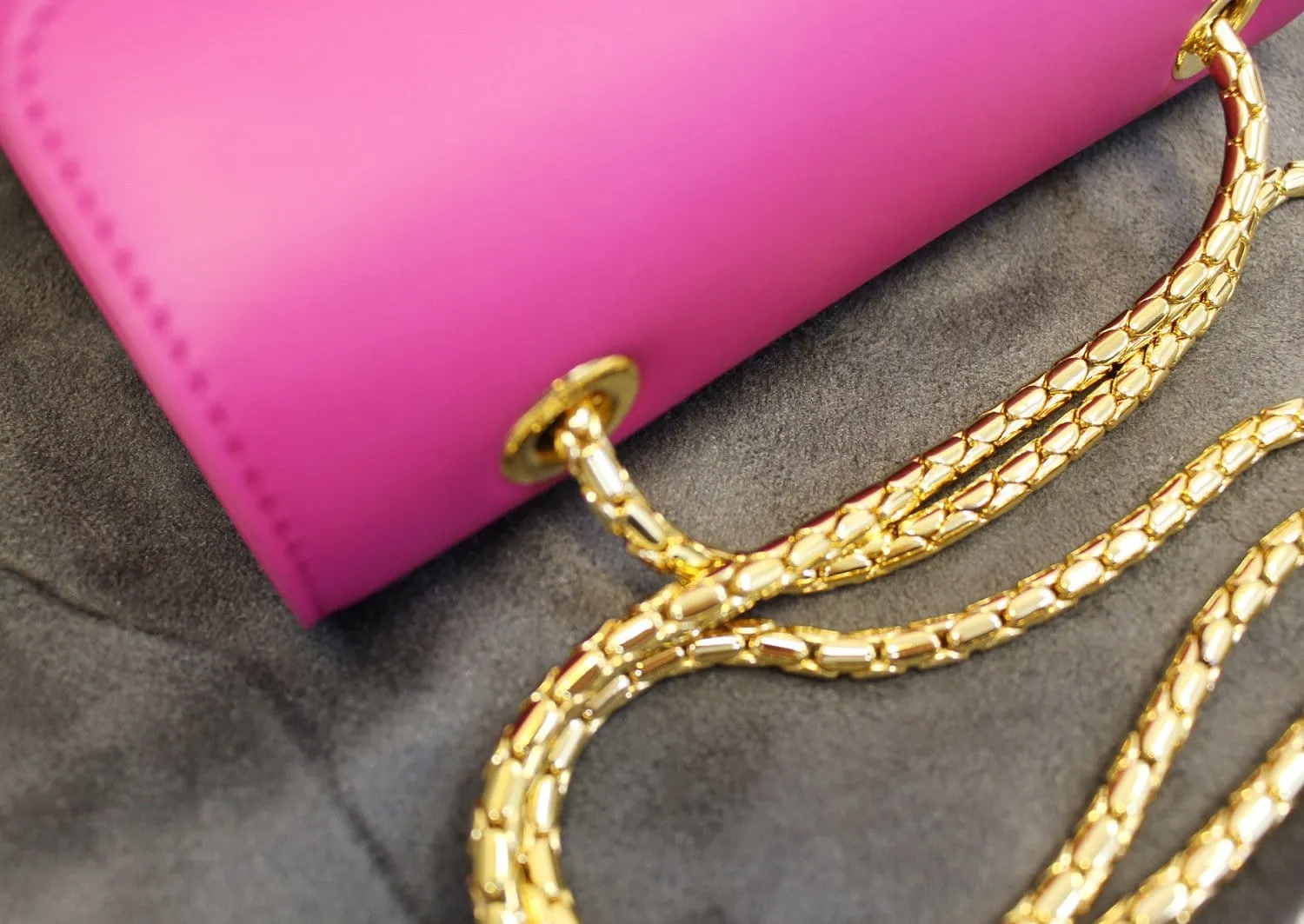 TOM FORD Sienna Small Leather Hot Pink Crossbody Bag