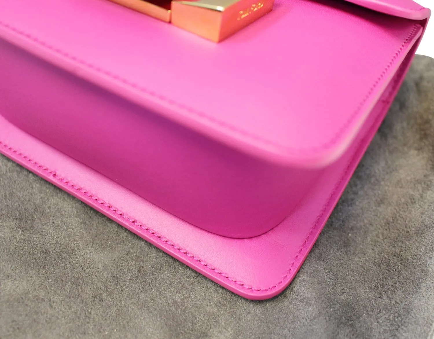 TOM FORD Sienna Small Leather Hot Pink Crossbody Bag