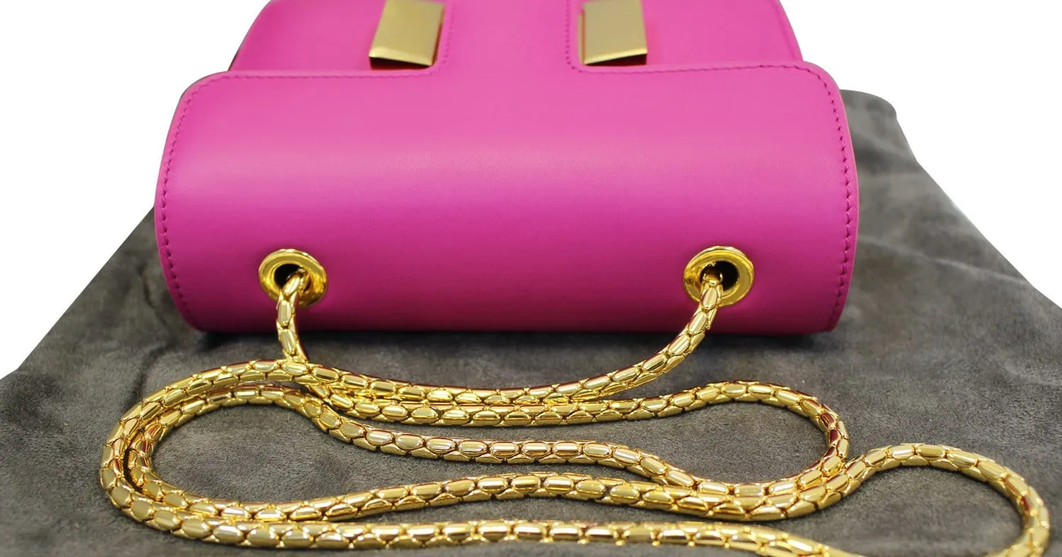 TOM FORD Sienna Small Leather Hot Pink Crossbody Bag