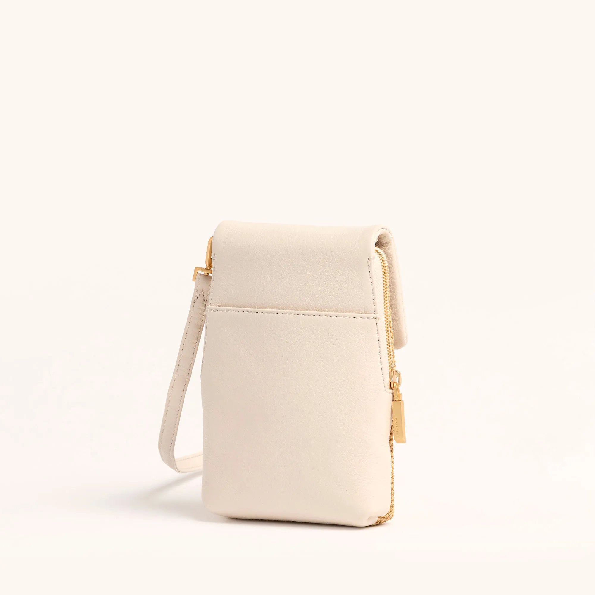 VIP Mobile | Calla Lily White Raffia/Brushed Gold