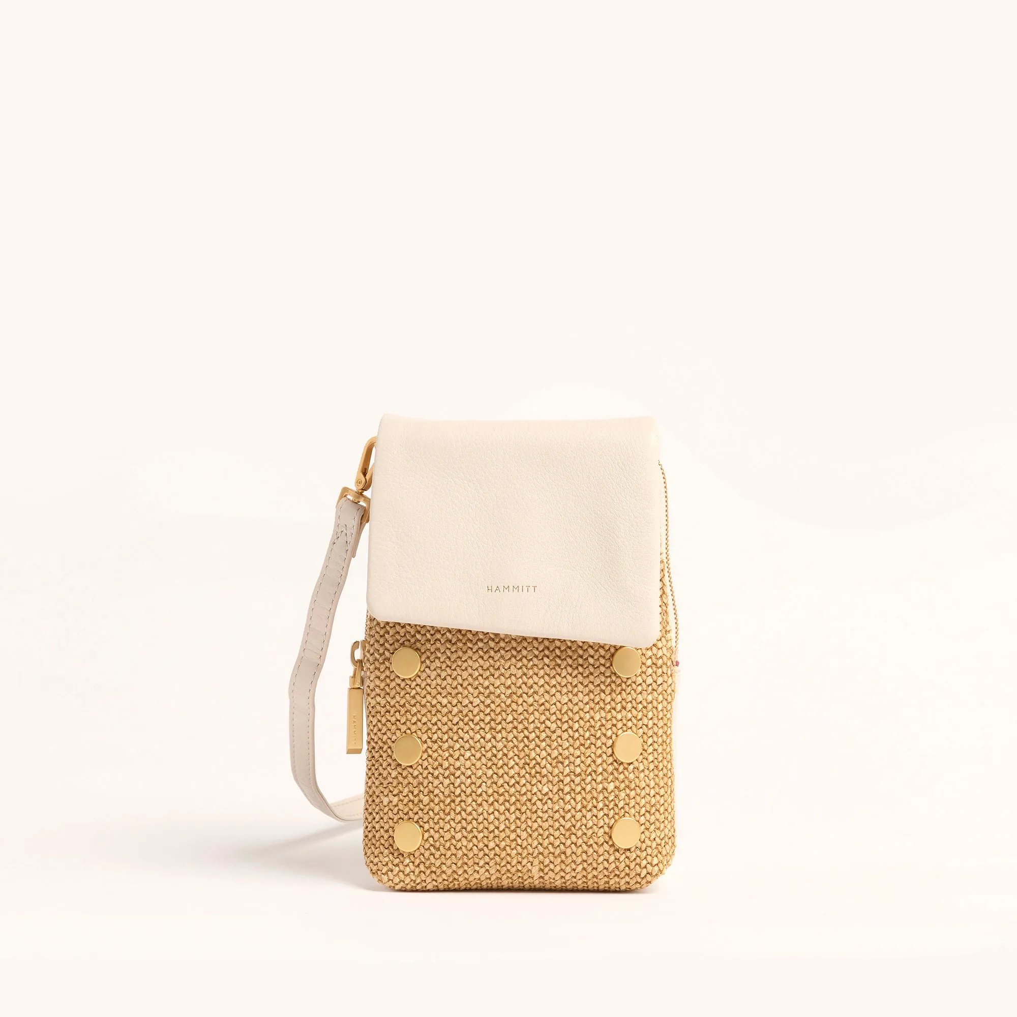VIP Mobile | Calla Lily White Raffia/Brushed Gold