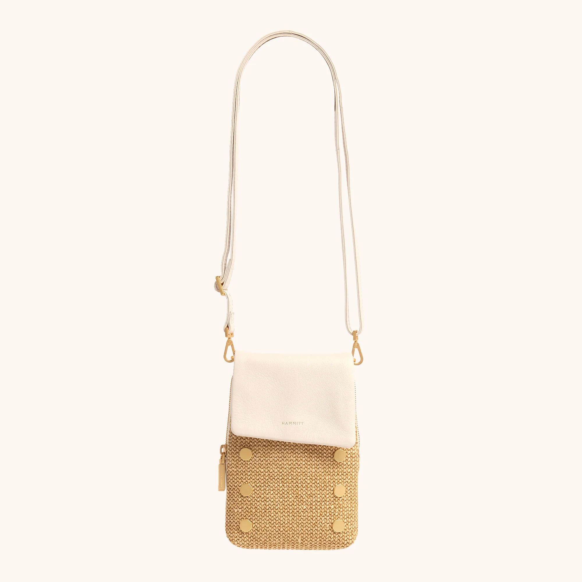 VIP Mobile | Calla Lily White Raffia/Brushed Gold