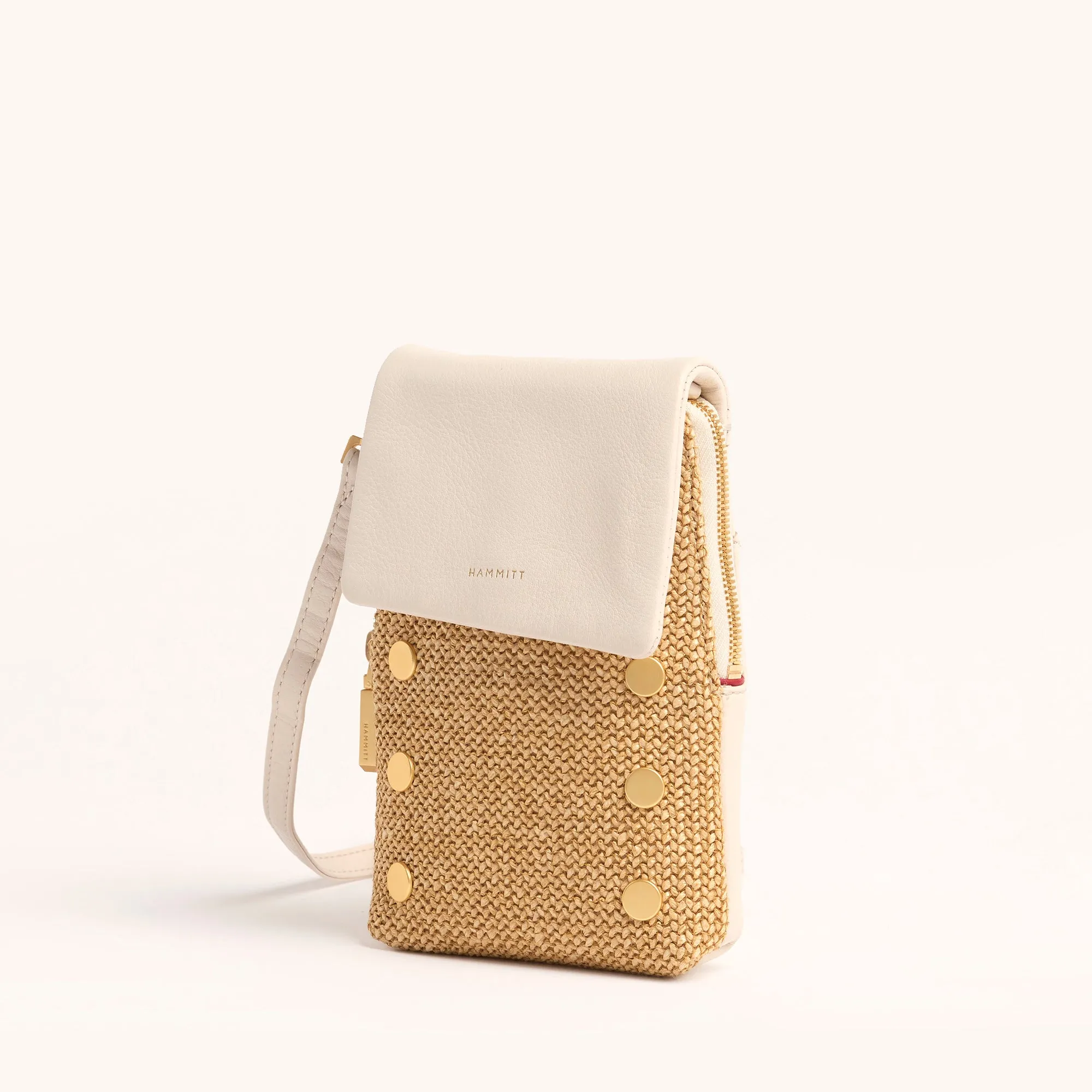 VIP Mobile | Calla Lily White Raffia/Brushed Gold