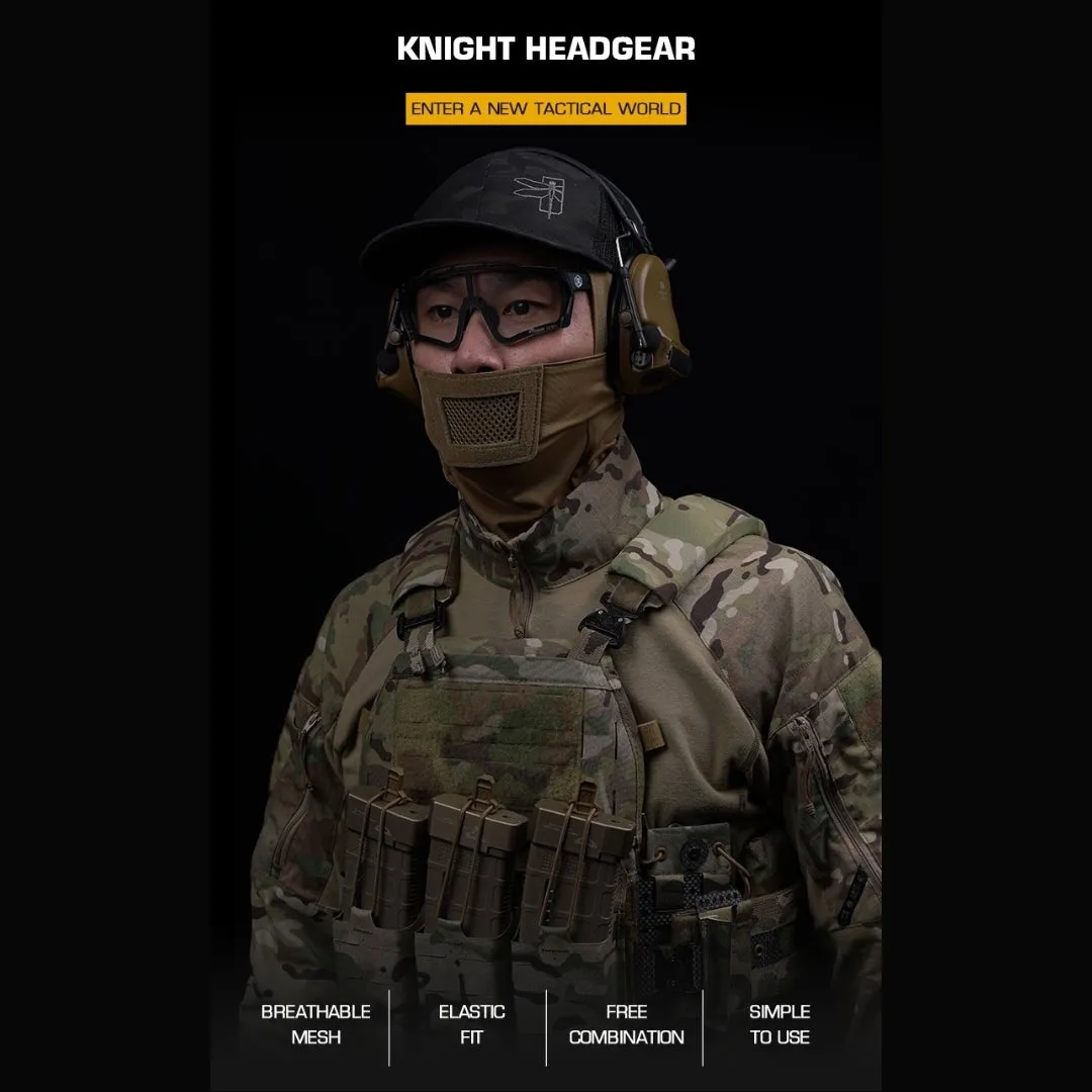 WST Knight Balaclava with Teeth Guard - Green